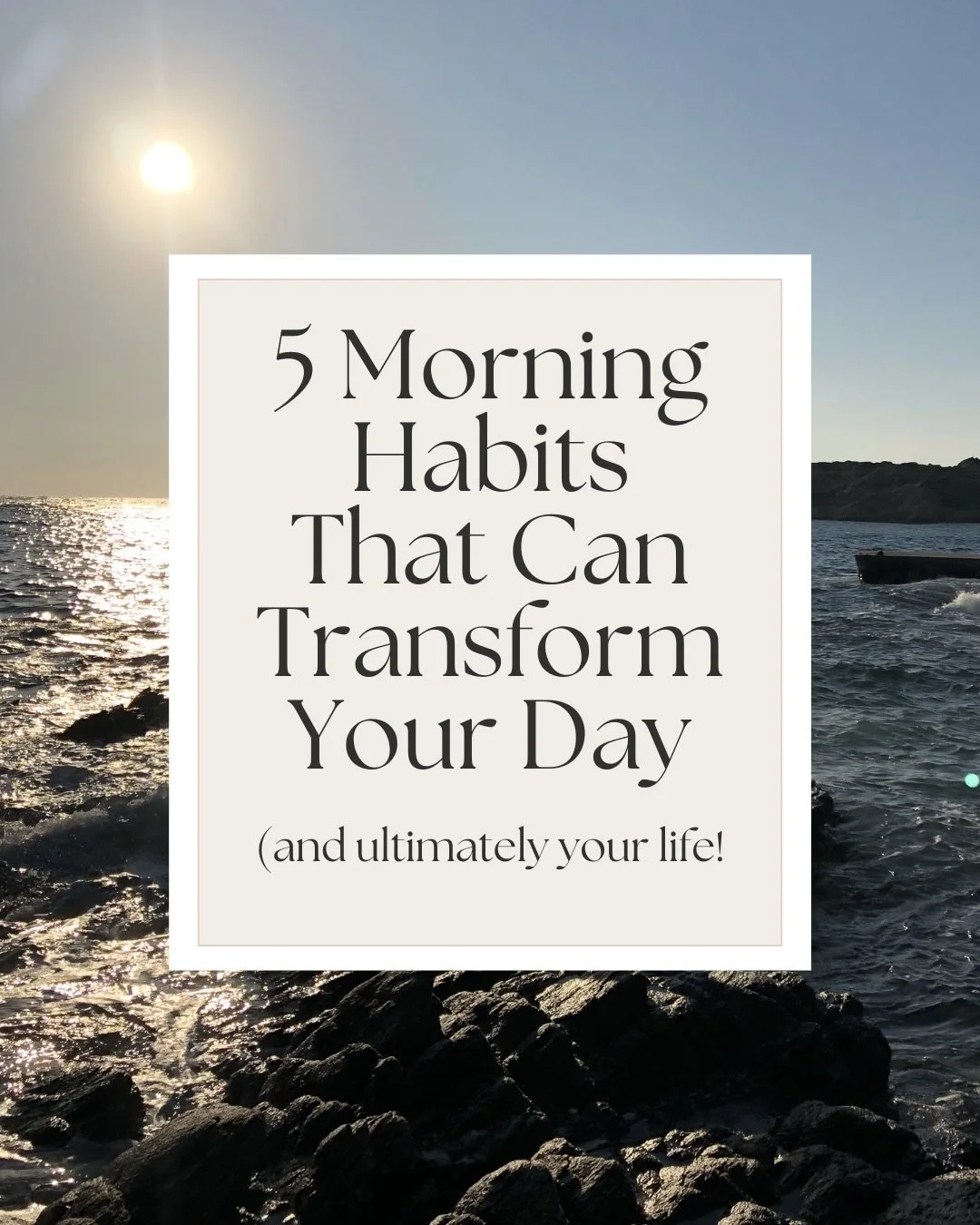 5 Morning Habits That Set the Tone for Your Entire Day

How you begin your morning shapes the quality of your day. Over the years, I&rsquo;ve learned that the most powerful wellness practices are not complicated: they&rsquo;re the small, intentional 