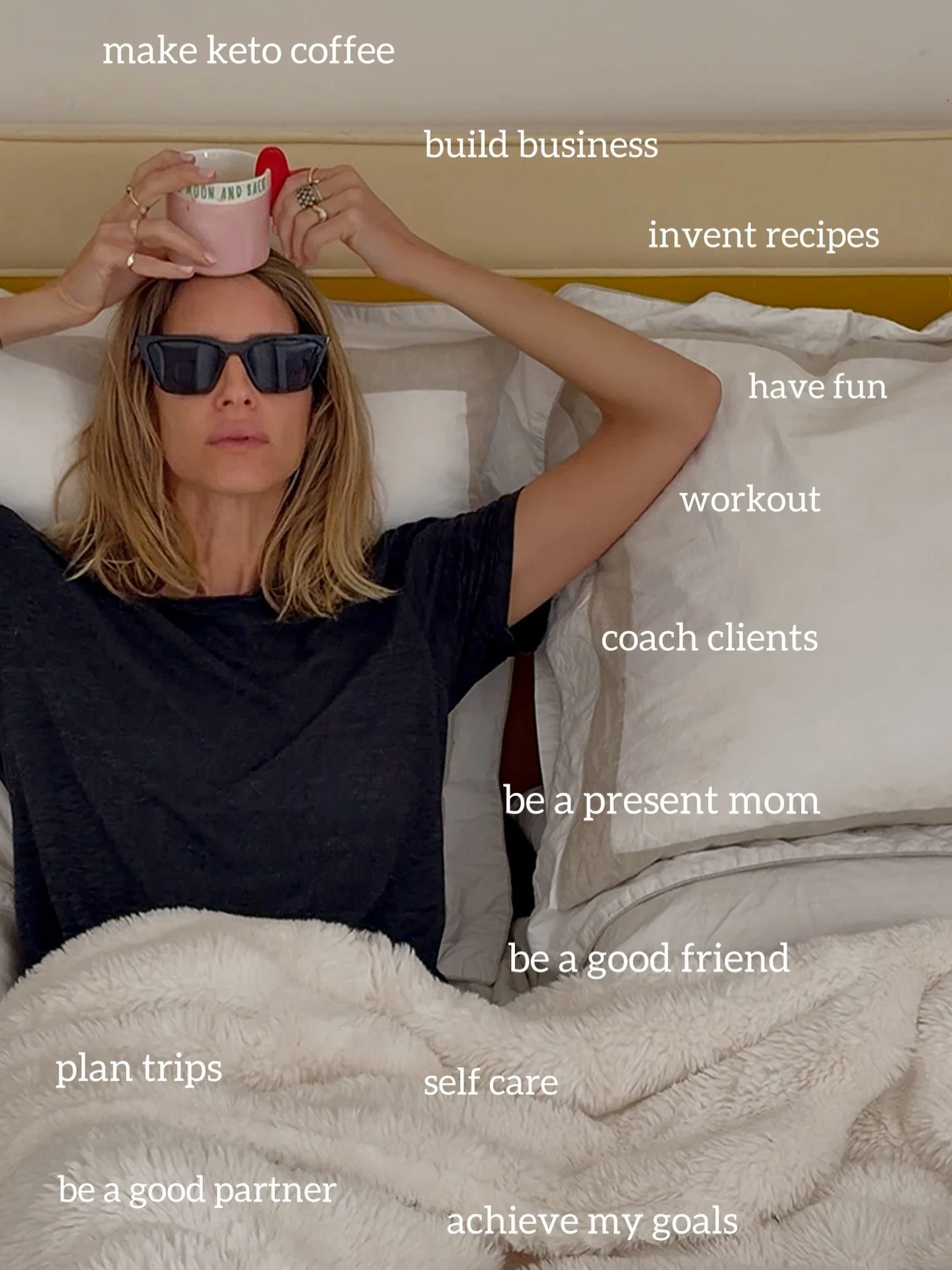 A morning-

While creating the life I once dreamed of&hellip;and this is what it looks like now:

Building, mothering, loving, growing.

Balance, alignment, presence.

All with: a nourished body, regulated nervous system,
clear mind. 
Good friends, g