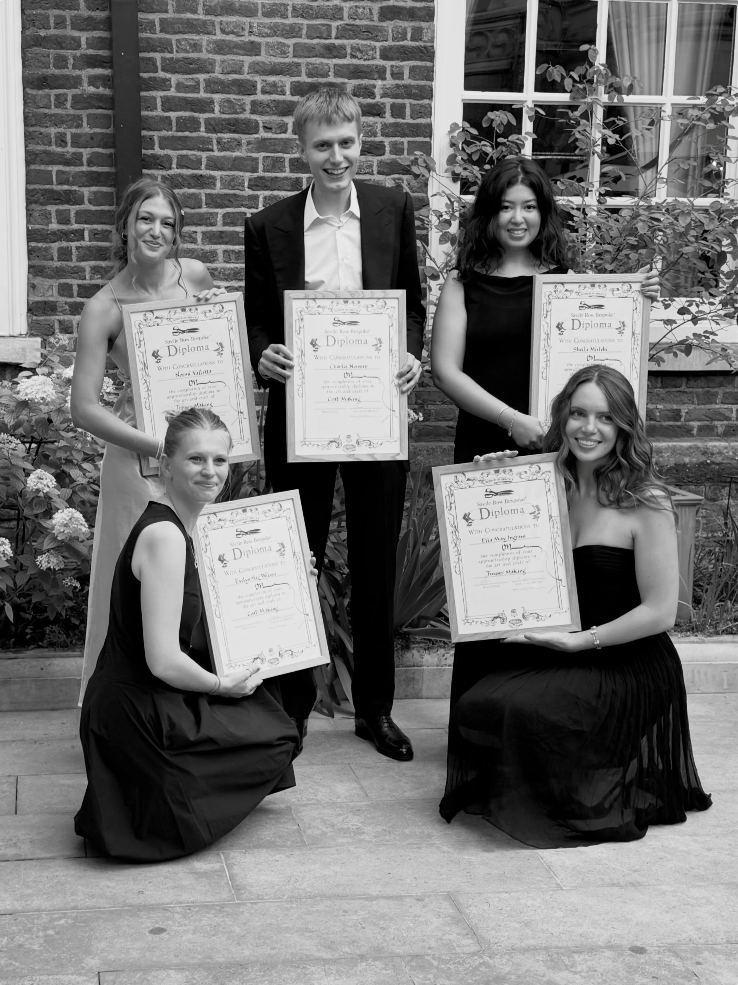 Summer Party MAGIC!! Congratulations to the apprentices who recieved their Savile Row Bespoke Diploma&rsquo;s;

Charlie Norman @edwardsexton 
Eve Wilson @degeandskinner 
Noemi Valletta @degeandskinner 
Ella Ingram @degeandskinner 
Sheila Mirlohi @deg