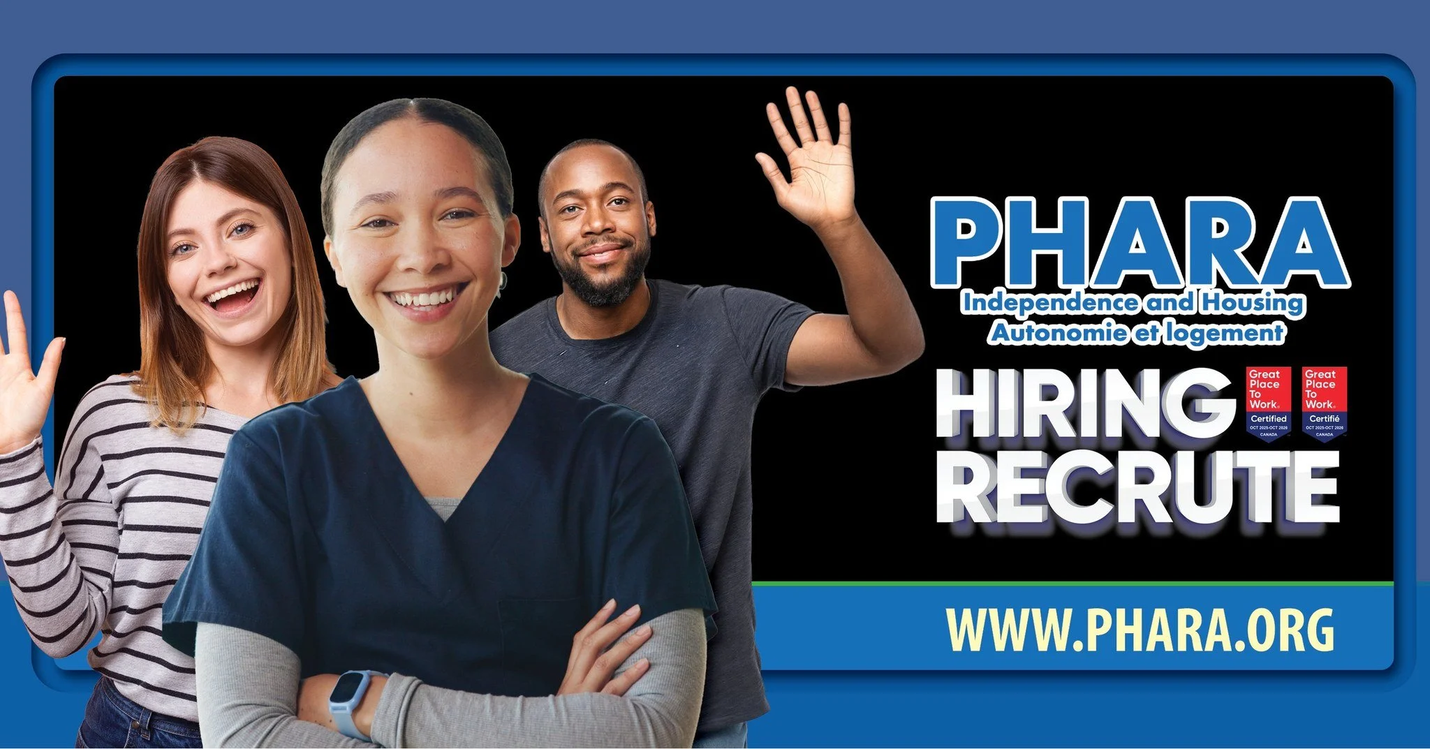 PHARA Community Services HIRING! 
We are hiring for multiple positions and are looking for passionate people who want to make a difference in housing, health care, and community support services across North Bay and surrounding area.

Career opportun