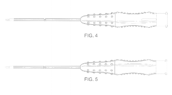 Because they spend most of their time looking at the fluoroscopy screen they are largely operating by feel. Knowing this we designed a shape that was both comfortable and gave plenty of feedback about orientation of the part in the hand. As the needle pierces the artery wall it fills with blood in what’s called “flashback”. The surgeons use this as an indicator that they’ve entered the artery. To make this as obvious as possible, we created lenses on the non-grip sides to magnify the color change due to blood during “flashback”. Patent: USD751195S1