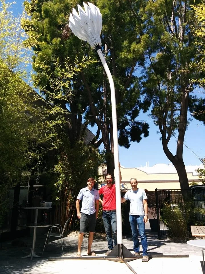  This was the first time we got one standing!  Look how proud we are… 