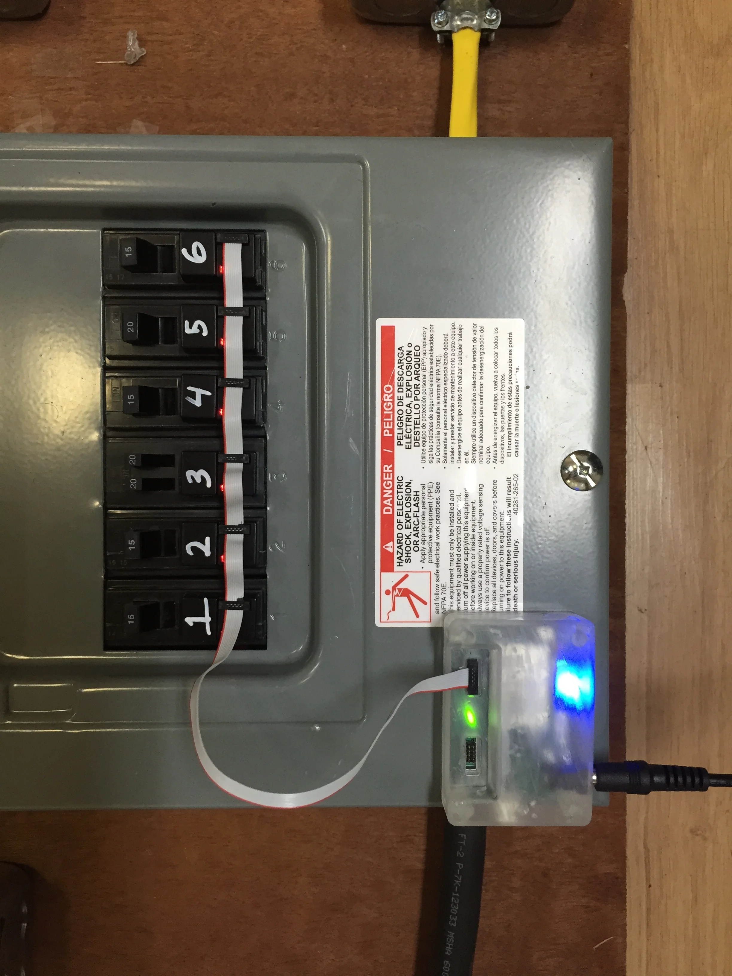  The goal was to make a product that was easily installable by any homeowner without hiring an electrician. Because the sensors attach to the front of a circuit breaker, there is no need to open the panel (which we found was the major barrier to adop