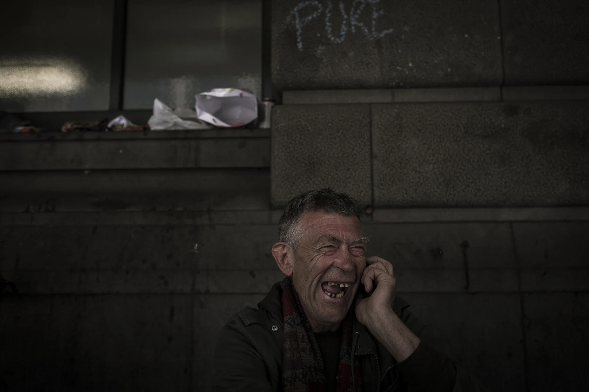  Flinders Street, Melbourne, Australia. Asha Lang is seen speaking to a family member for the first time in 13 years. "At some point every day they [relatives] would be brought up in my emotions, and now I’ve got text messages and a photo of my great