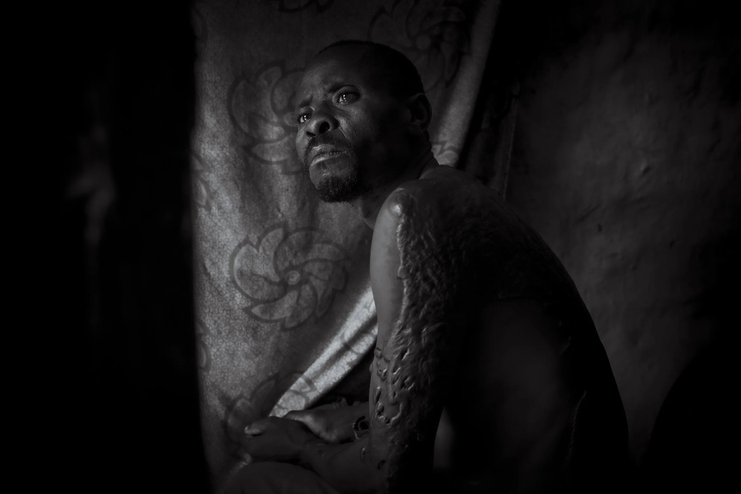  Nakivale Refugee Settlement, Uganda. Lawrence fled to Tanzania from his native Rwanda after the Genocide. He returned in 1996 only to be imprisoned for seven years. Released seven years later, he returned to his wife and two children, only to have h