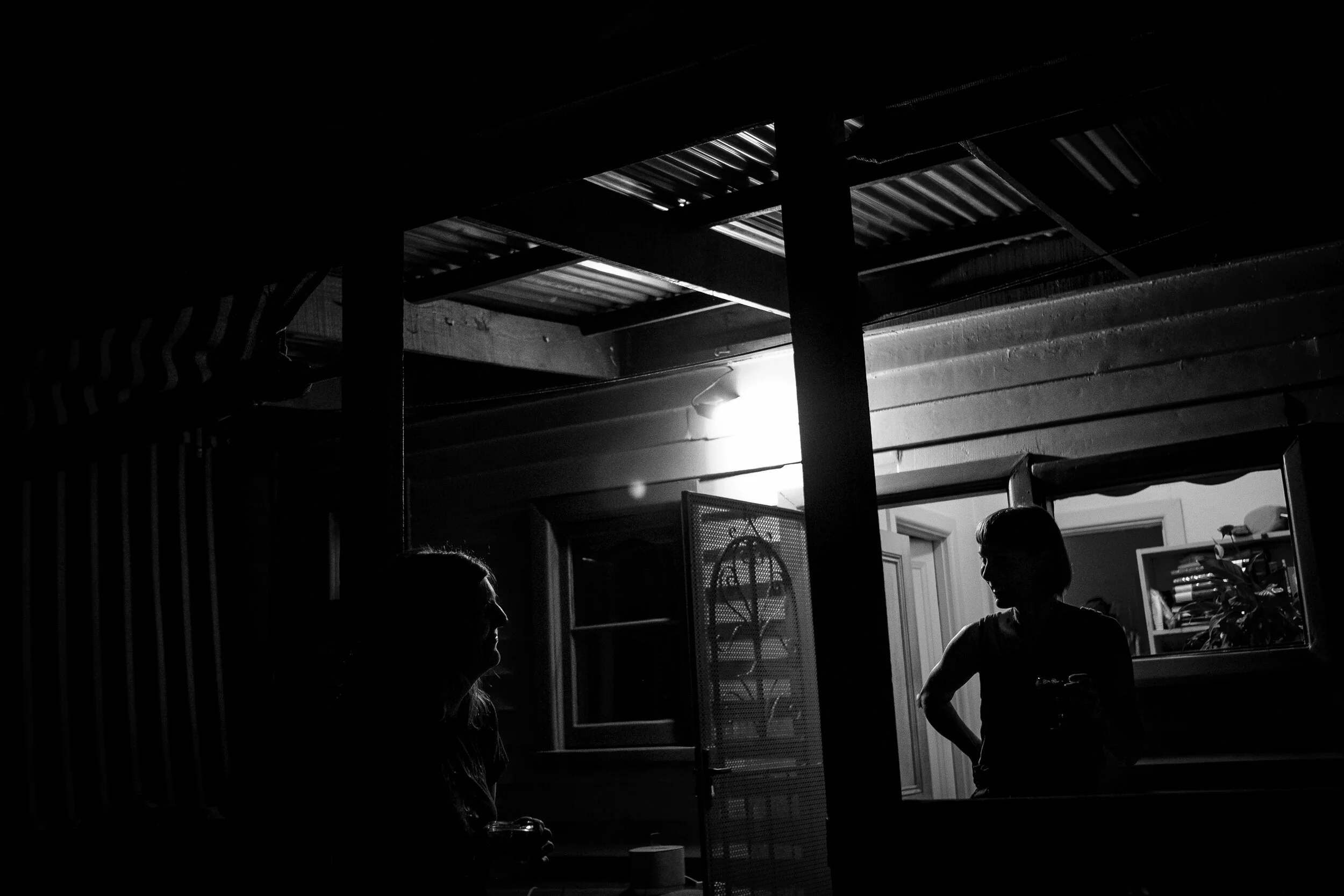  03/04/2020 19:05, Brunswick West. Katie (right) arrived in Melbourne from Liverpool on the 15th March,  to celebrate longtime friend Harriets upcoming 40th birthday. Katie is now stuck in Australia self isolating with Harriet and her husband and son