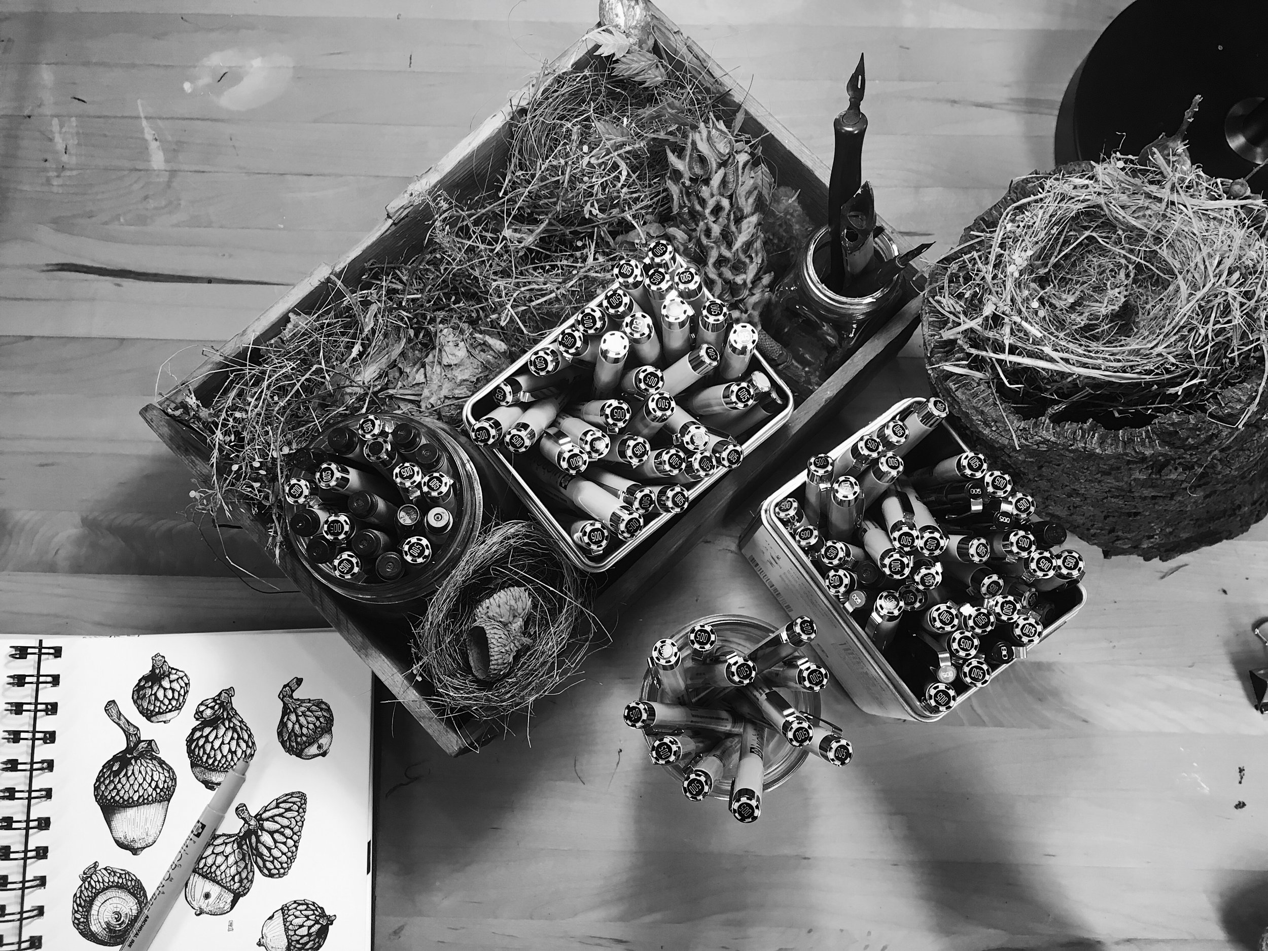 From the studio - used supplies