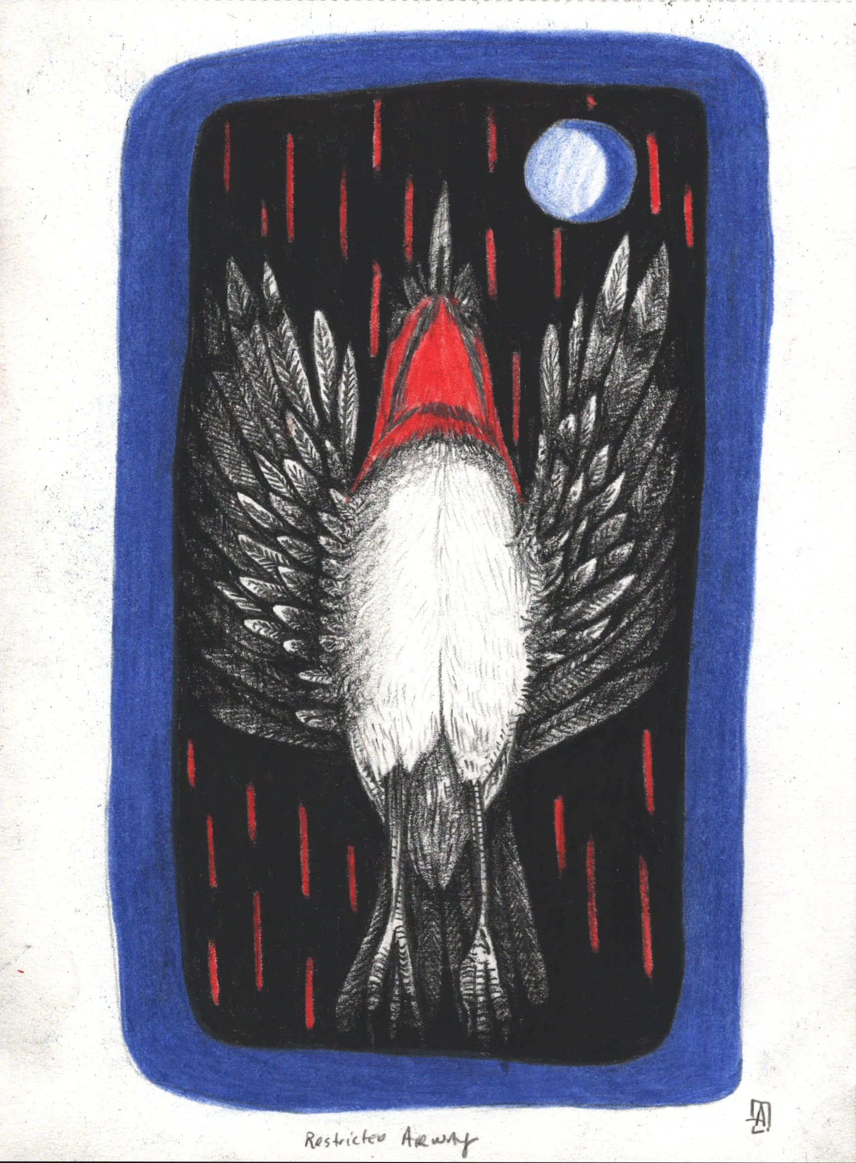 Traveling With The New Warm Moon Print 5x7