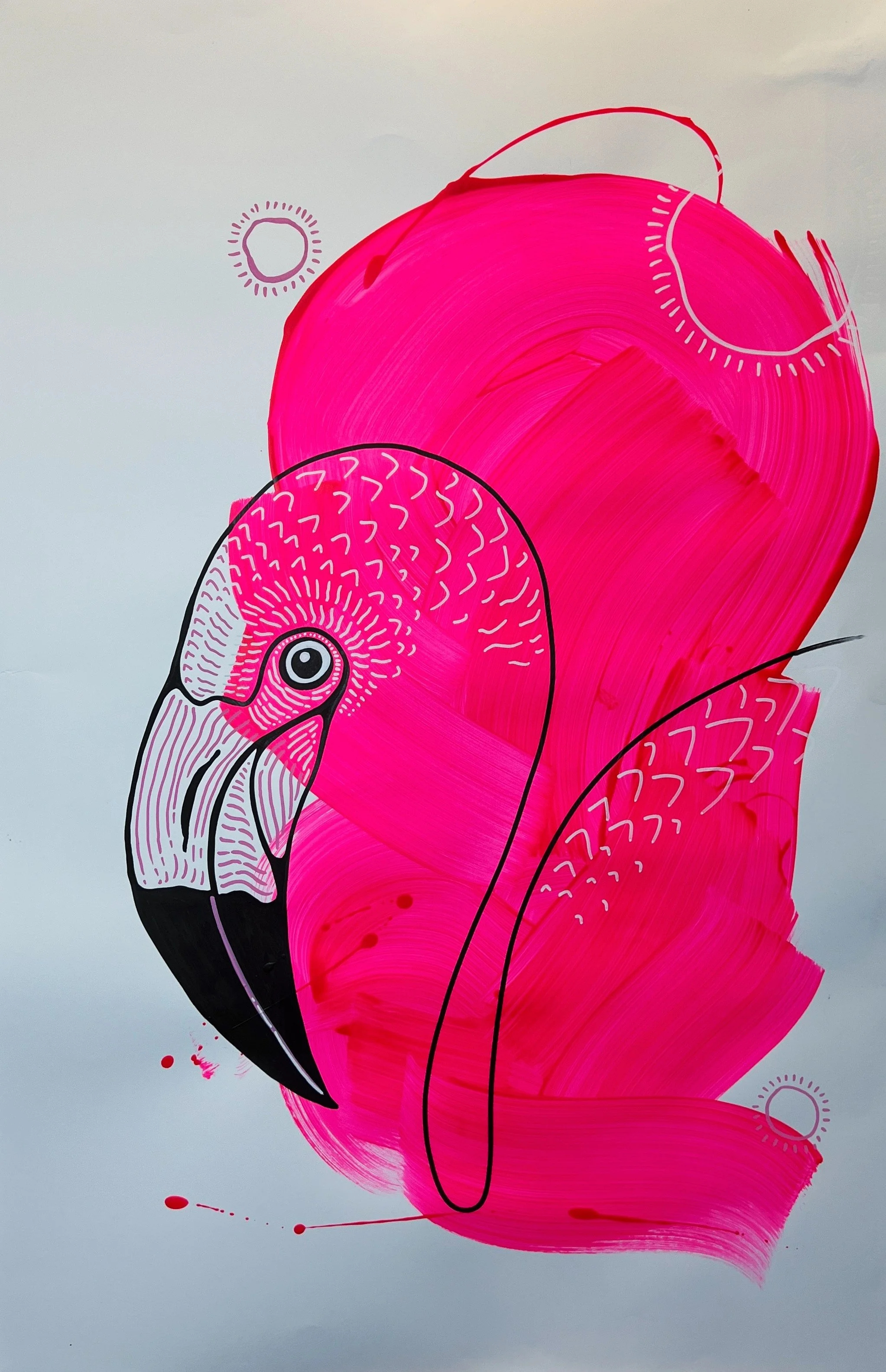 Pink Theme: Large Flamingo