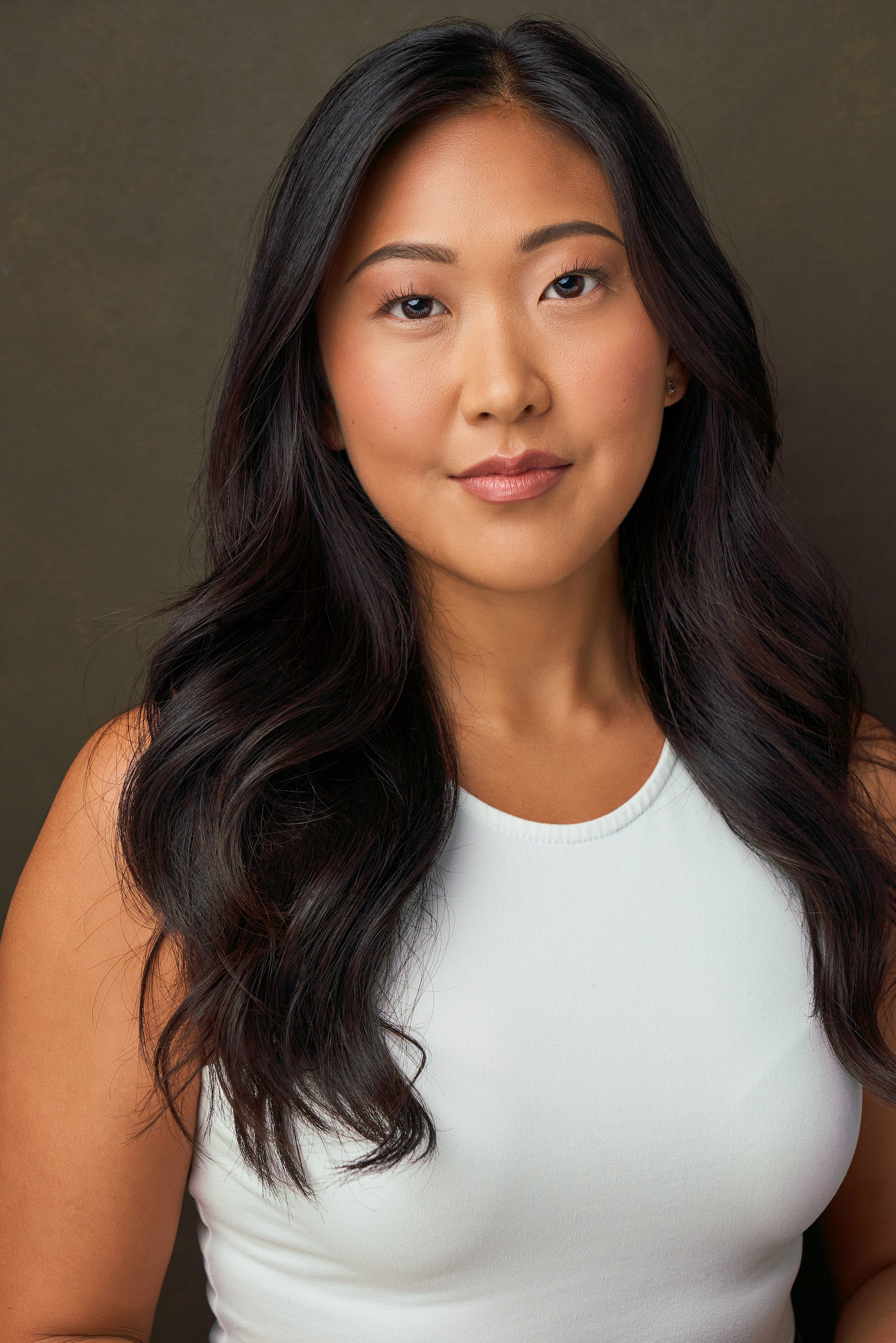 General Theatrical Headshot for Atlanta Actor, Sora Yi | Hair and Makeup by Anne-Marie Kennedy