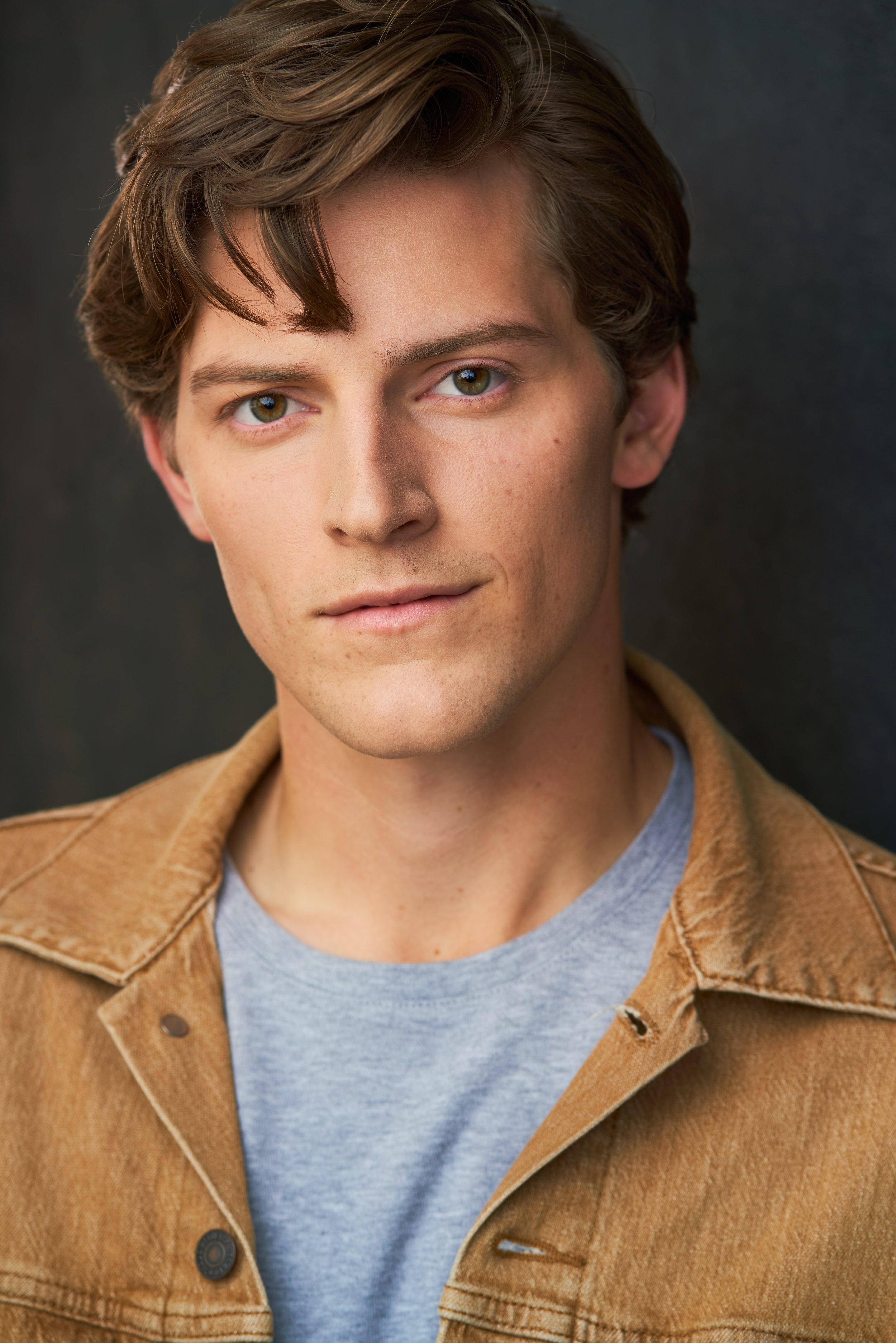 Character Headshot Look of Actor, Jack Underwood | Hair + Makeup by Emma Rumps