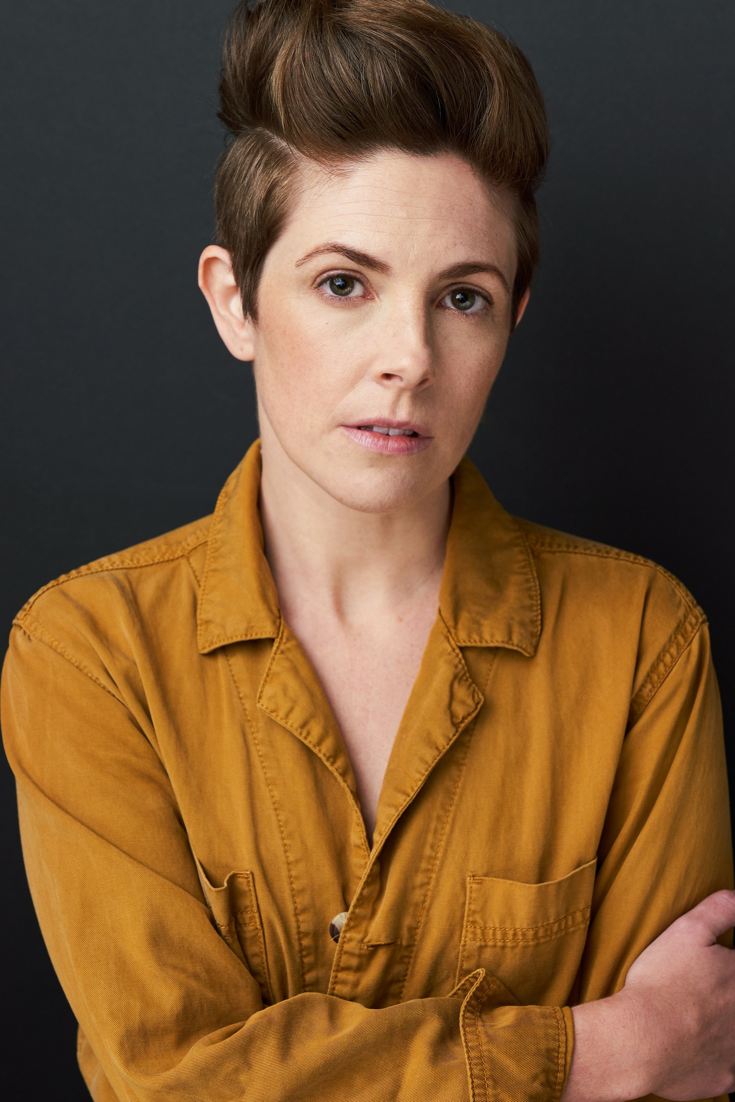 General Theatrical Headshot of Actor, Kate Fahrner | HMUA - Anne-Marie Kennedy