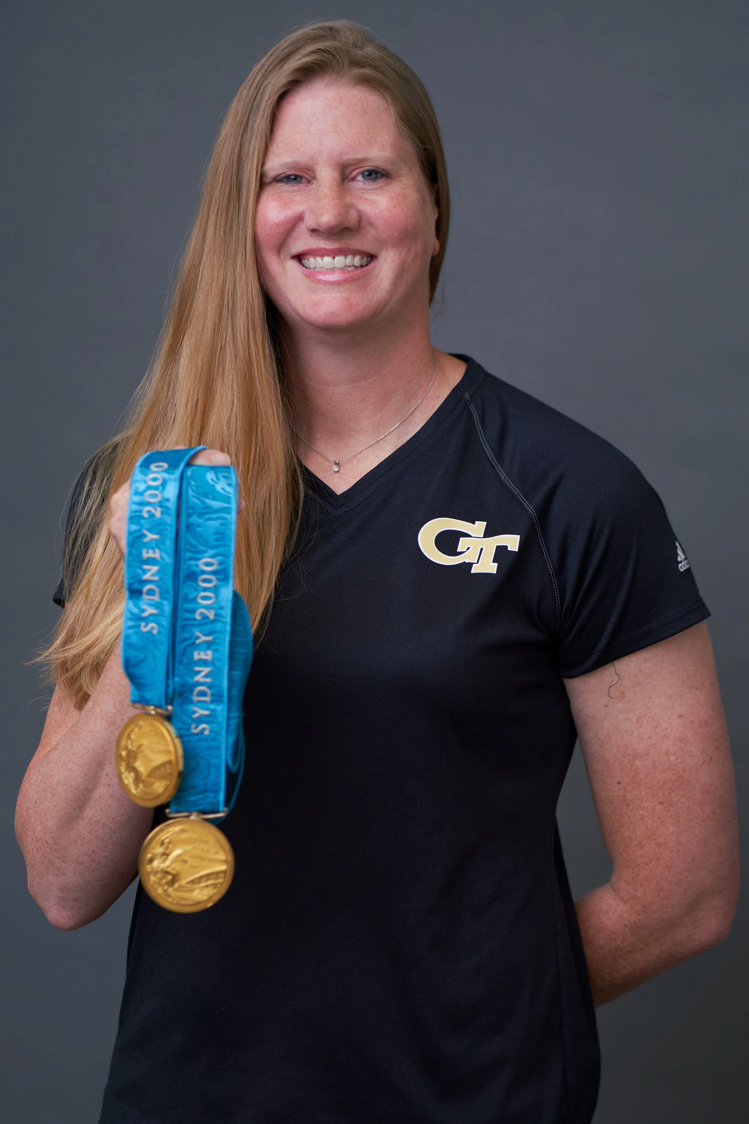 Headshot of Head Swimming and Diving Coach at Georgia Tech, Courtney Shealy Hart