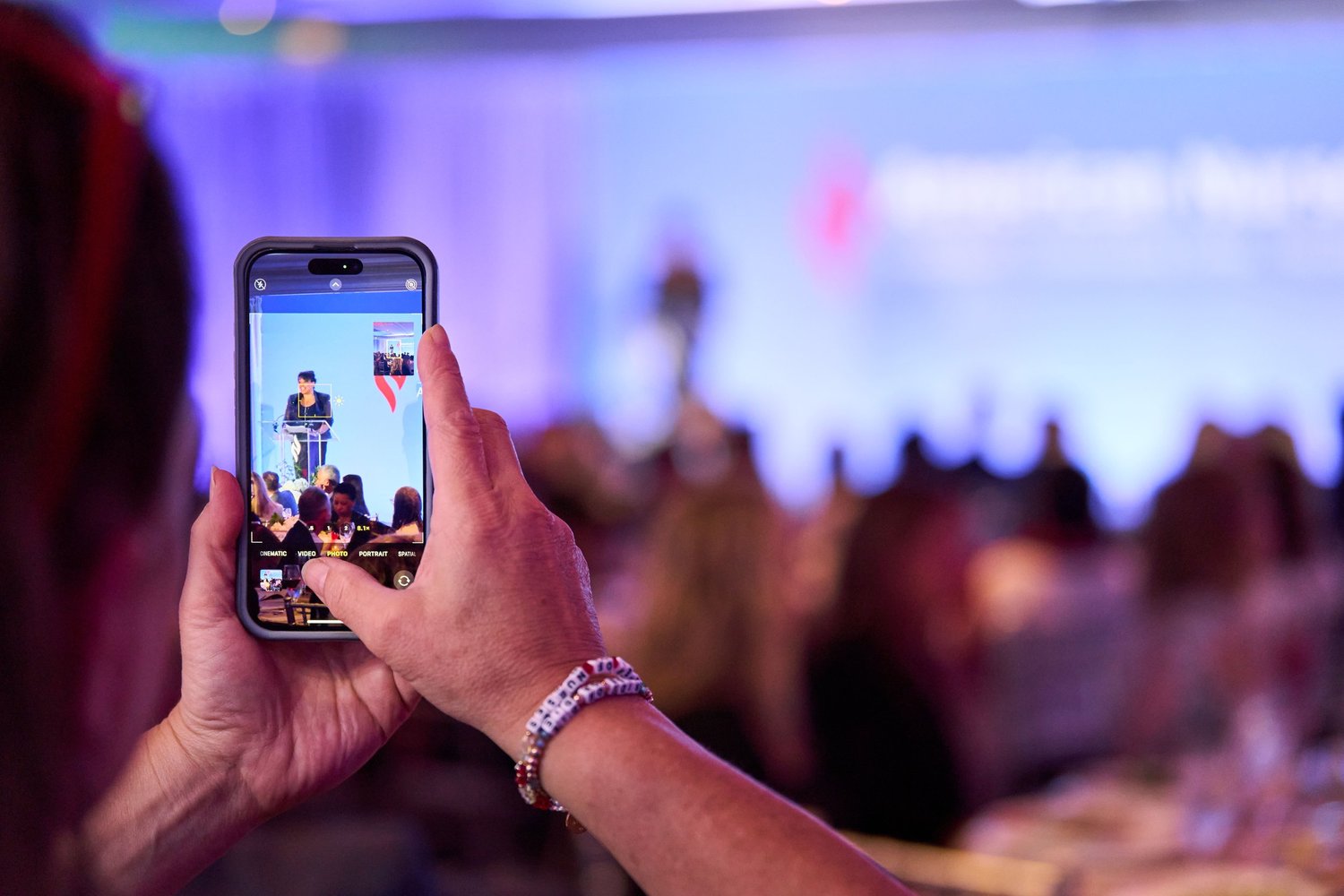 Social media content capture at Atlanta corporate event