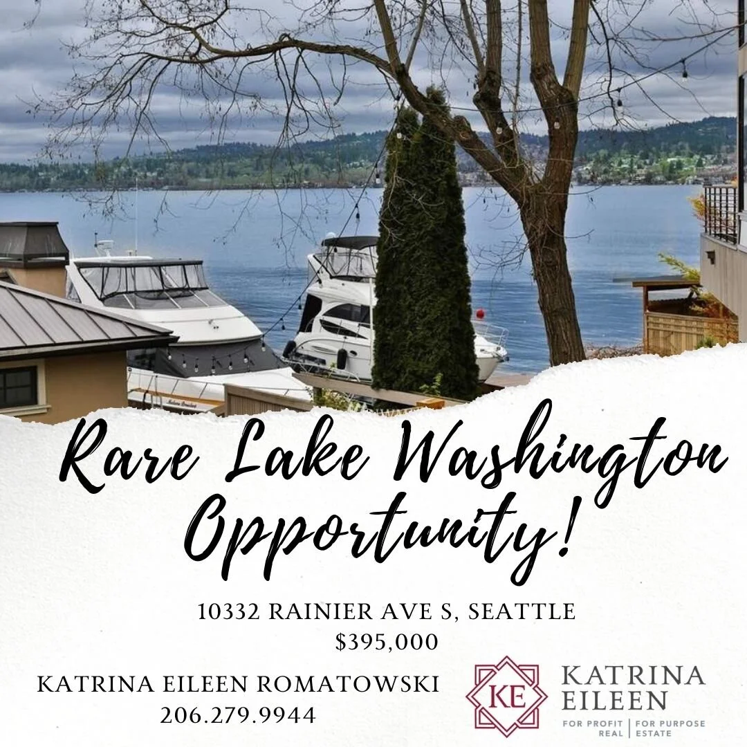 Rare Lake Washington Opportunity