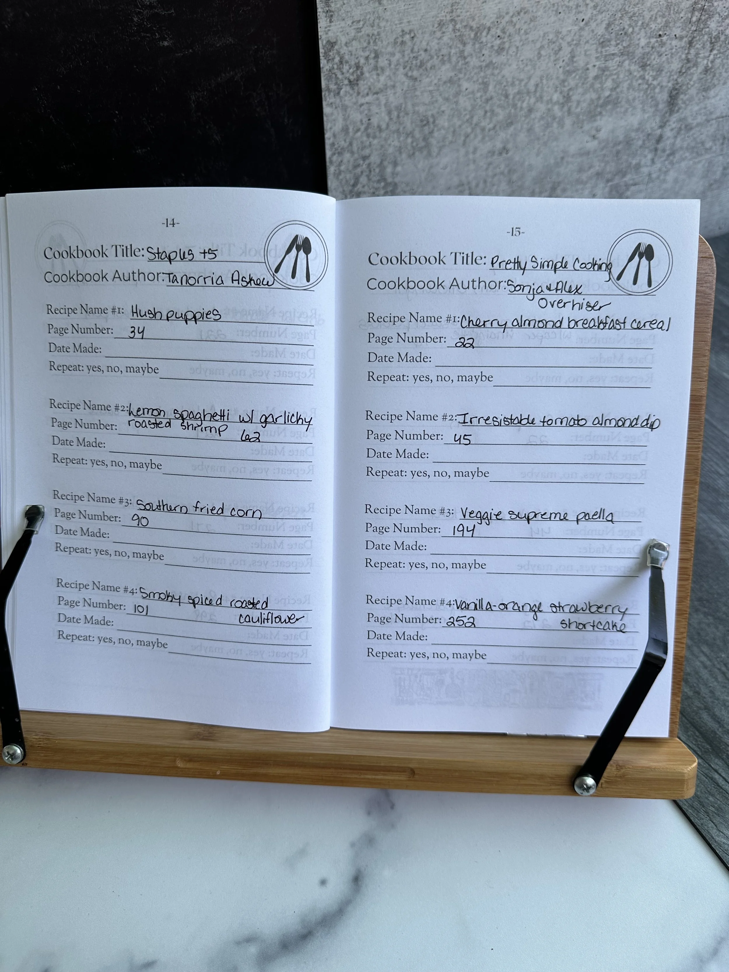 interior of top 4 Cookbooks