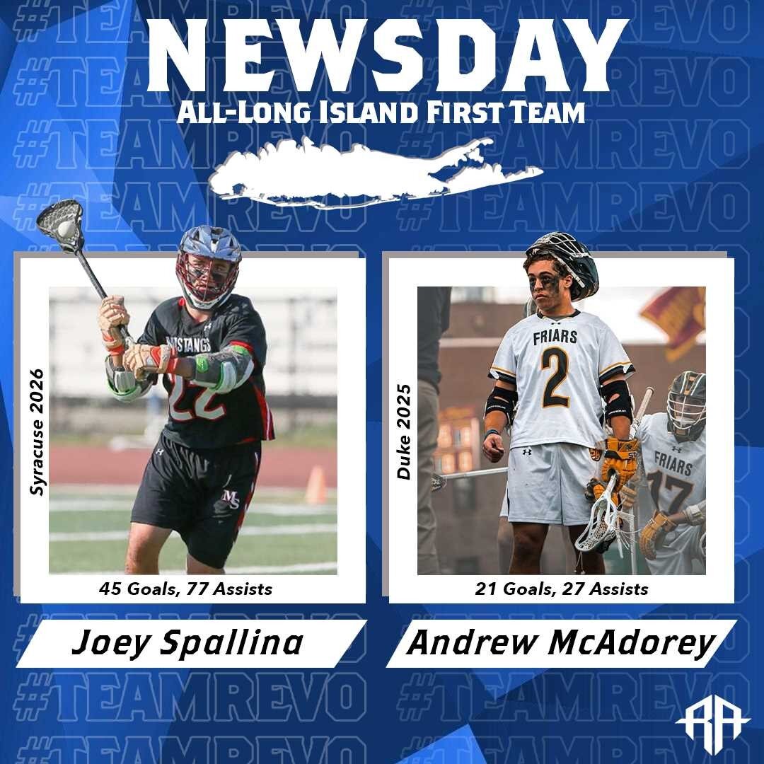 4 of the boys named to Newsday's &quot;All-Long Island Teams&quot; are a part of #TeamRevo 👏

Congrats to everyone on an awesome season! Time to get back to work 😤

#TeamRevo #RevolutionAthletics #Throwback #LacrosseTraining #FootballTraining #Coll