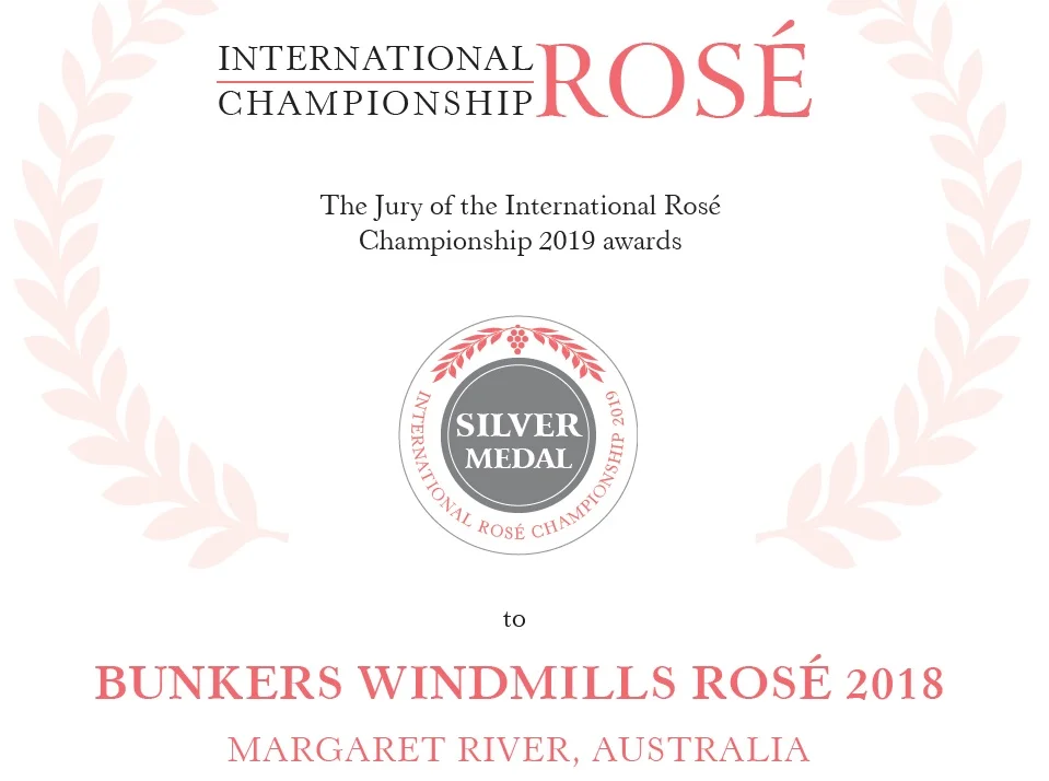 Bunkers Windmills Rosé wins Silver Medal!