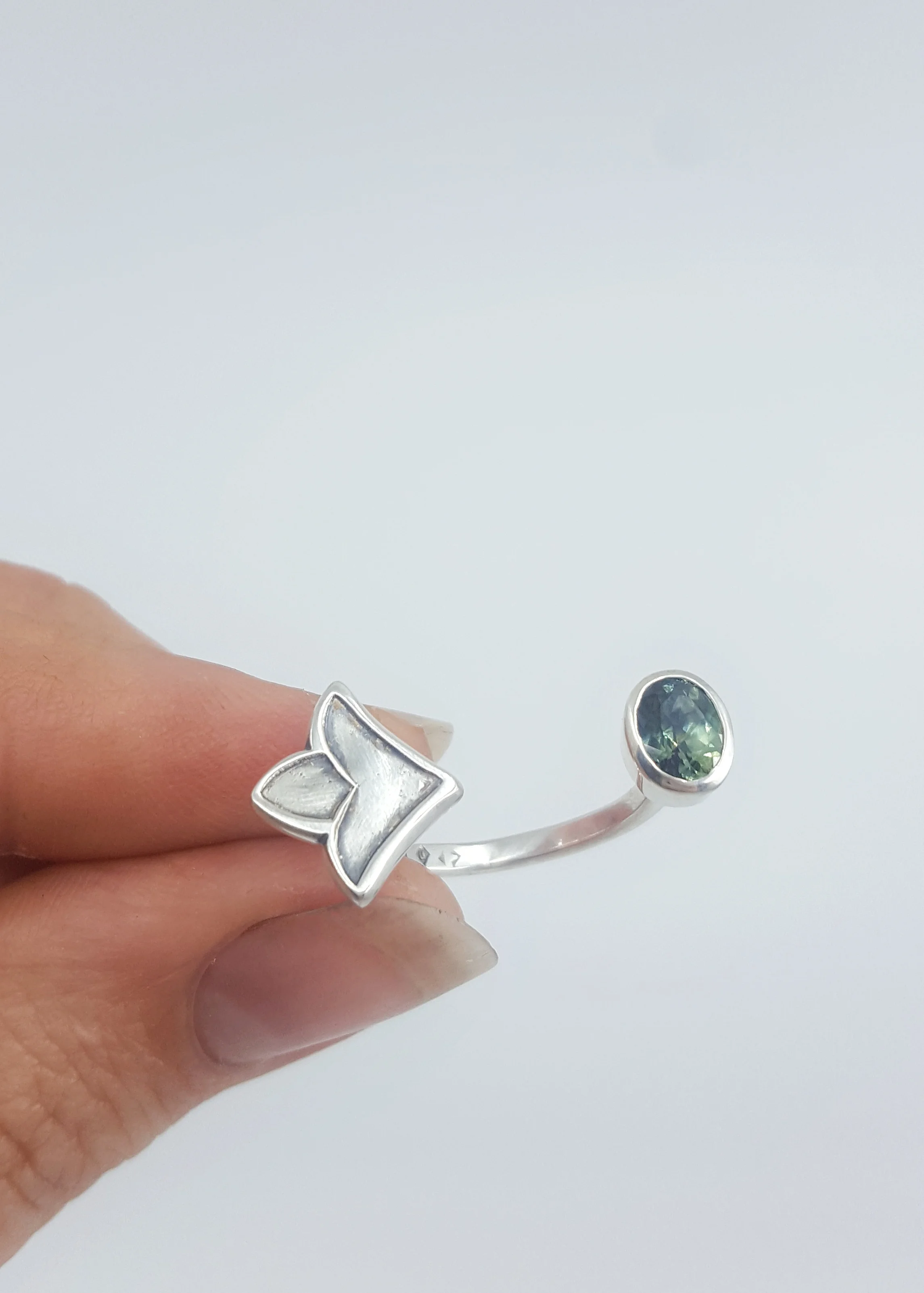 Illusion ring - sterling silver and 0.97ct sapphire - $499