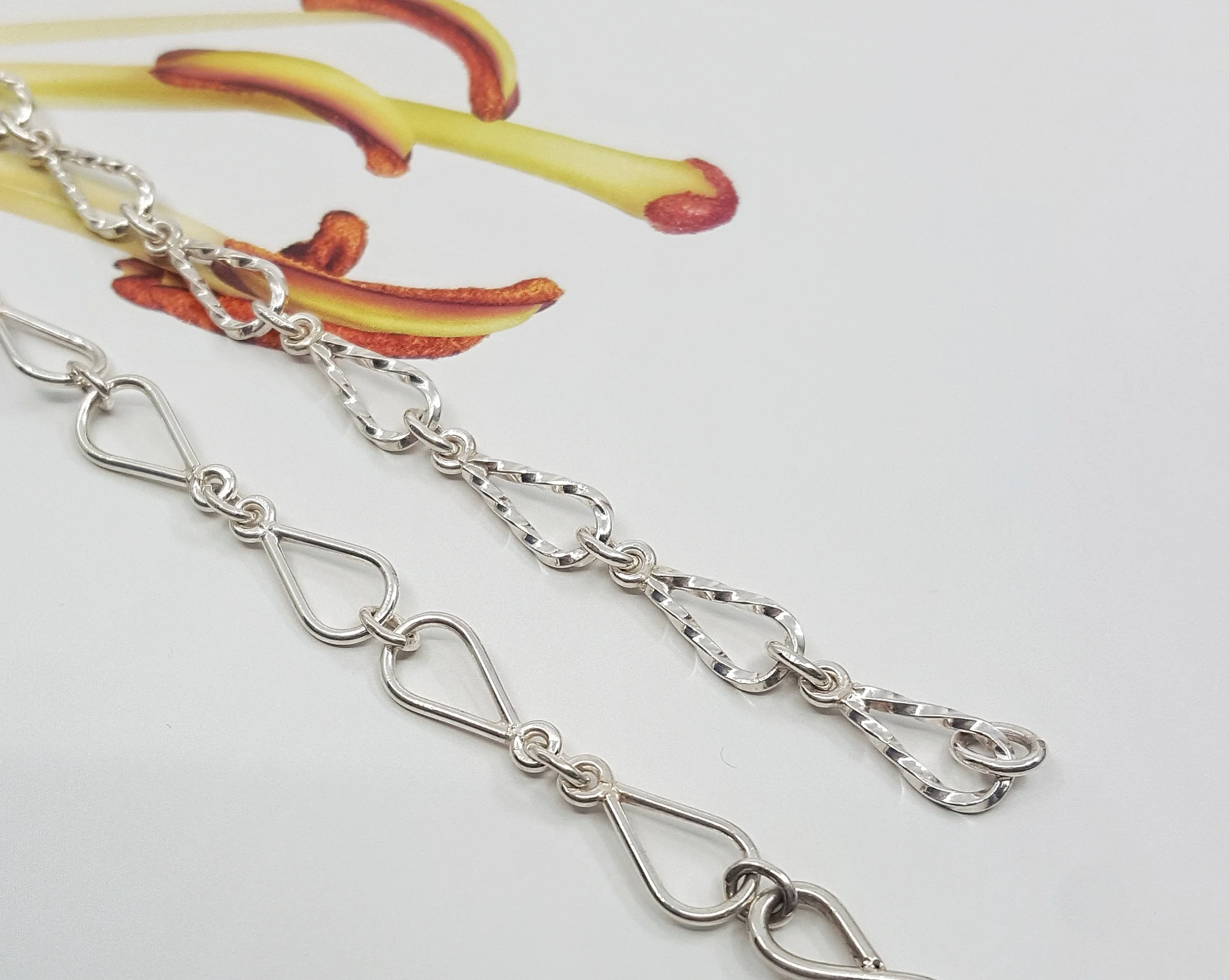 sterling silver handmade chain bracelets - $299