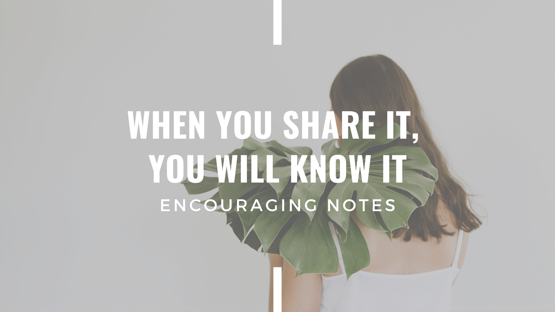 WHEN YOU SHARE IT, YOU WILL KNOW IT&nbsp;