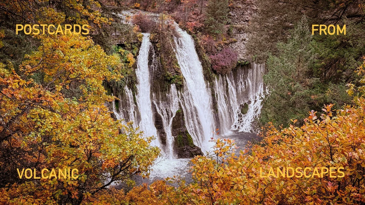 Believe it or not, all of these clips show places shaped by volcanos! Some are more obvious than others, but they are all along the Volcanic Legacy Scenic Byway in Northern California, specifically in the Shasta and Lassen areas. Both mountains are s
