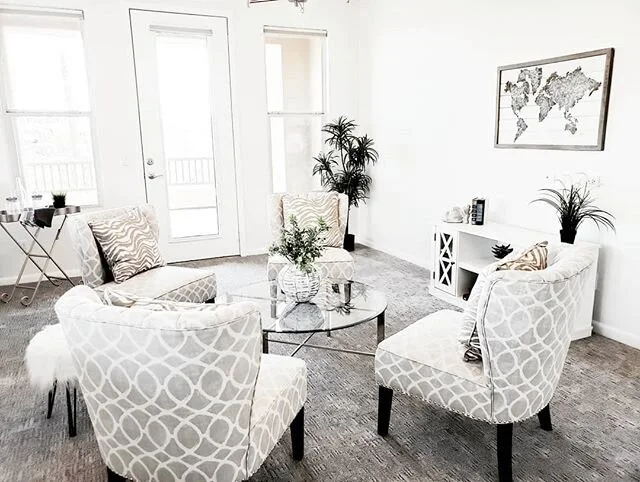 An empty loft becomes a fun and fresh place to hang out!😍#sellitquickhomestaging #design #decor #homestaging #lightandbright #lovemyjob #lovemyteam #fancy#loft #loftstyle #neutraldecor #comfy #gameroom