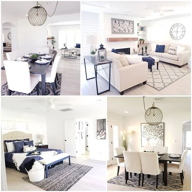 Love this house! Love my team!
#sellitquickhomestaging #design #diningroom #decor #masterbedroomdecor #familyroom #navysilvercream #navyandcream #contemporarydesign #homestaging #lightandbright