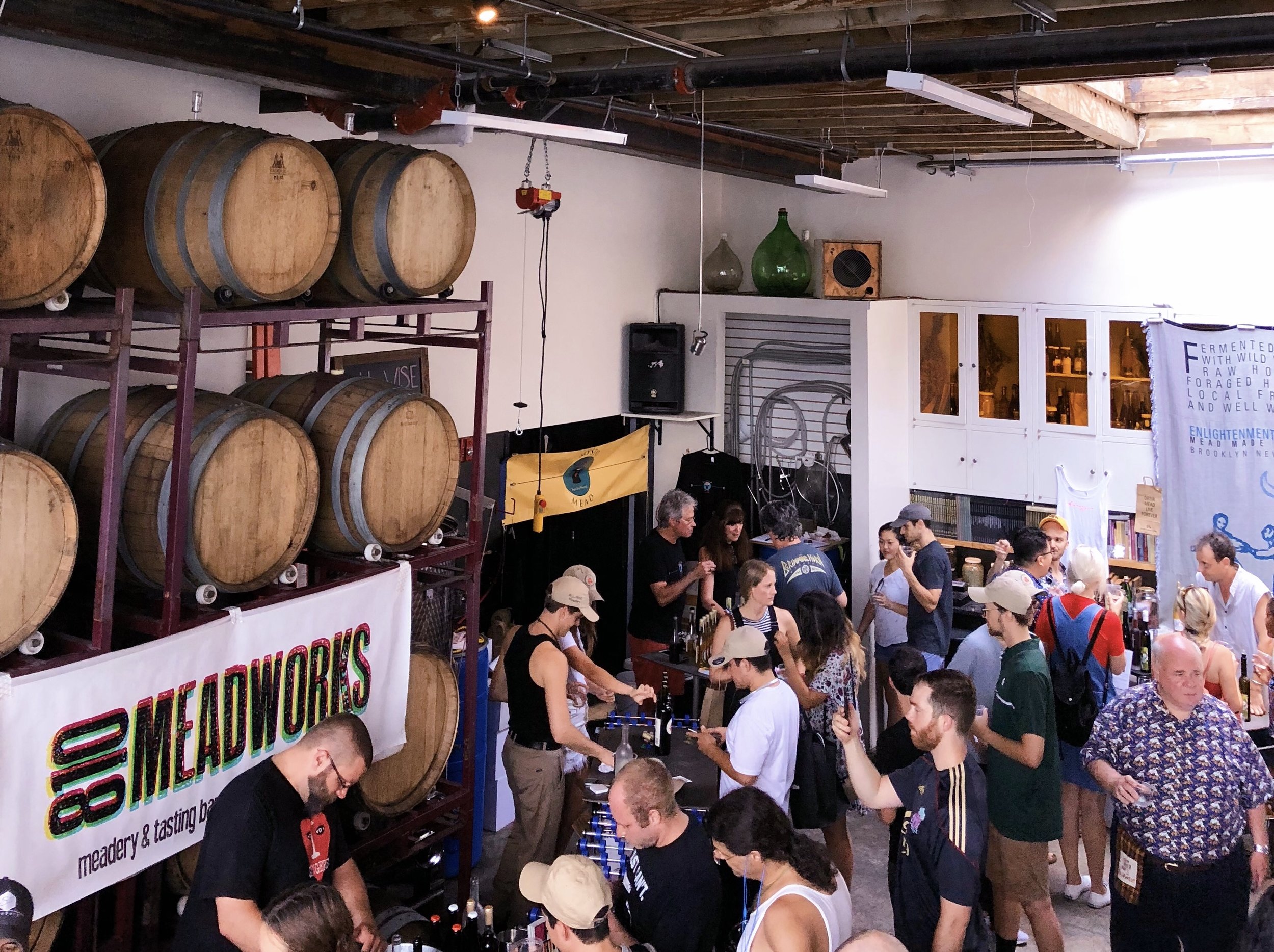 People attending a Mead Event
