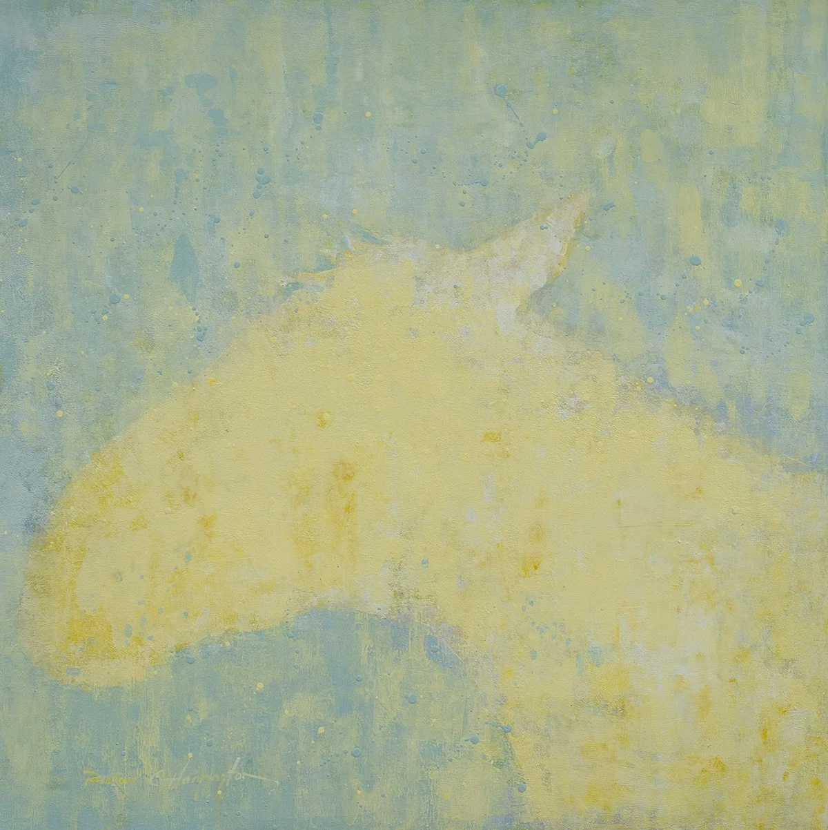Yellow, 30 x 30, acrylic on panel. Available through artist.