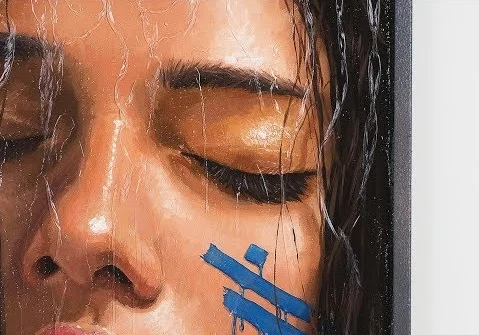 Wailele I - Water Fountain Painting by Hula