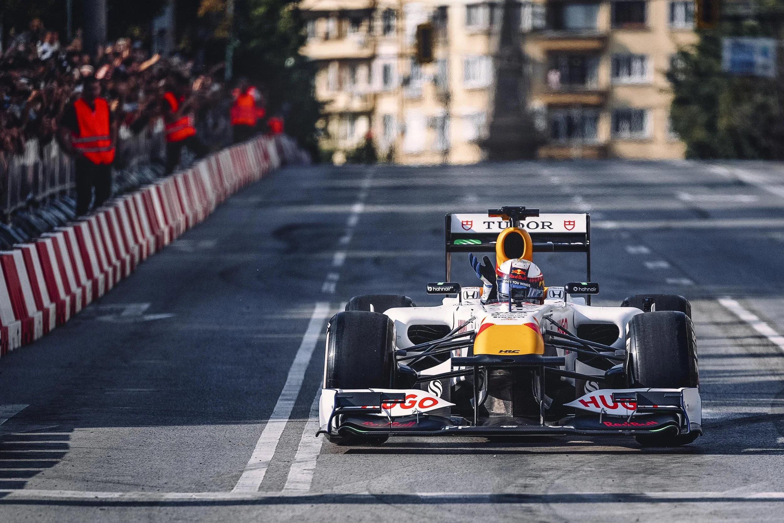 Formula 1 street demonstration event photography in Sofia - Red Bull Racing.