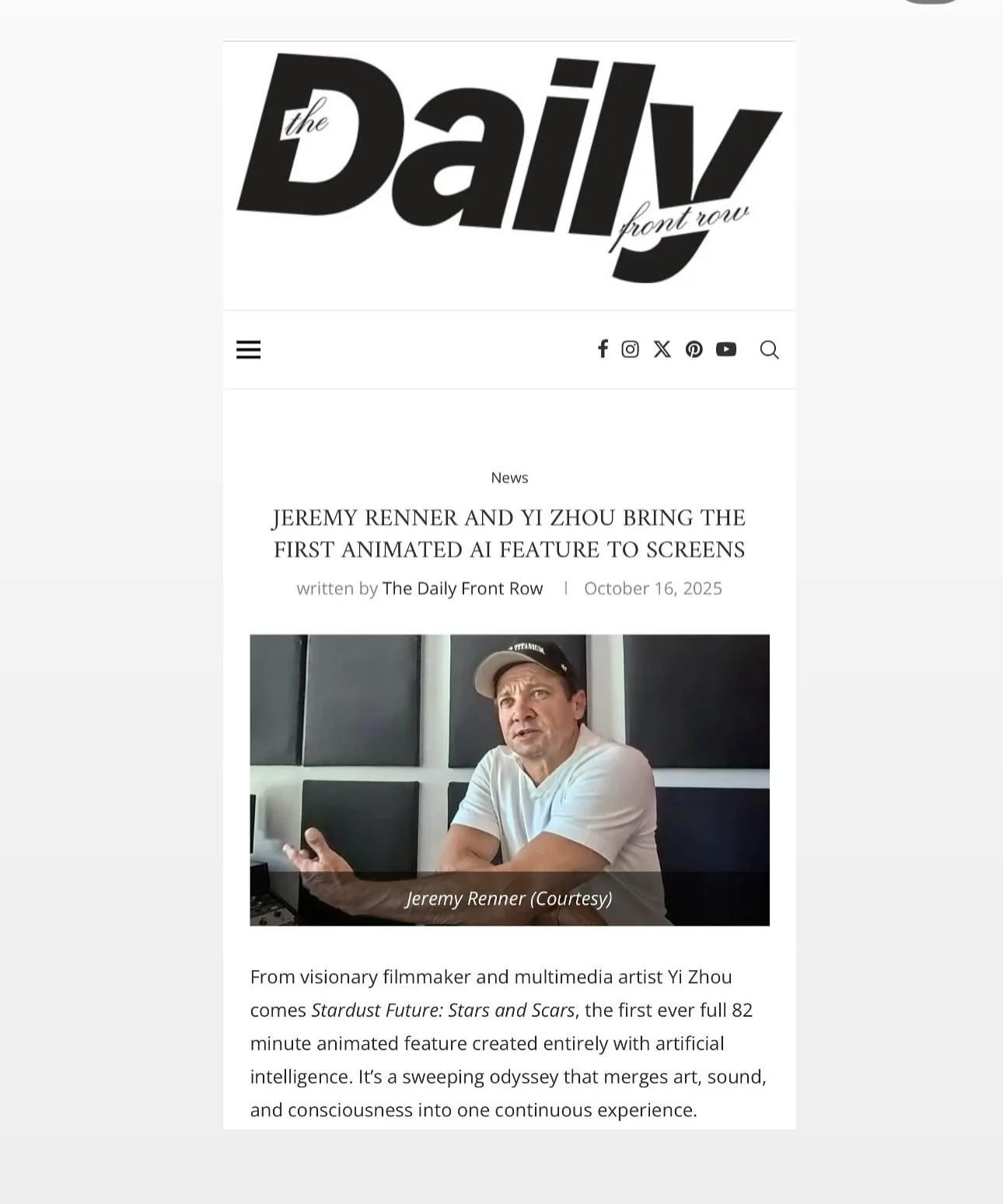 Stardust Future: The First AI-Created Animated Feature