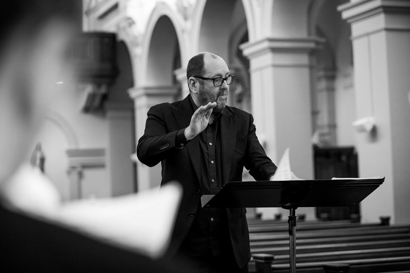 Maestro at work. #gloriana #classicalmusic #chamberchoir