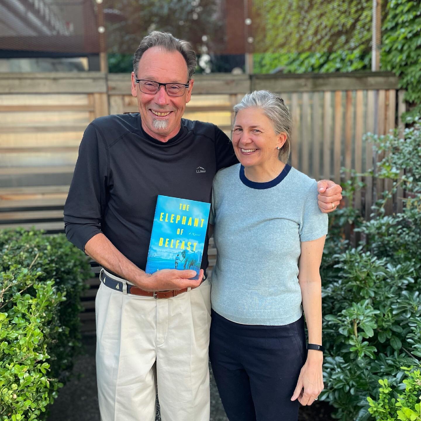 A celebratory dinner with my @counterpointpress editor, Harry Kirchner, and his wife in Seattle.