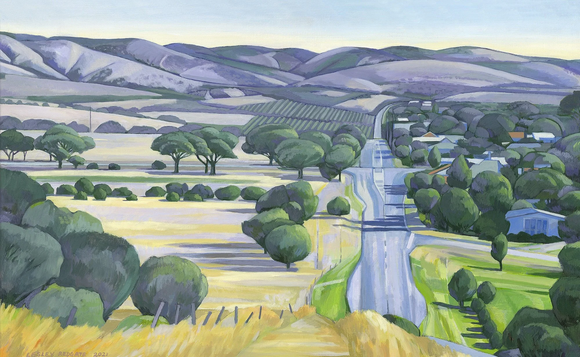 'Purple and Green at Port Willunga', by Lesley Redgate©