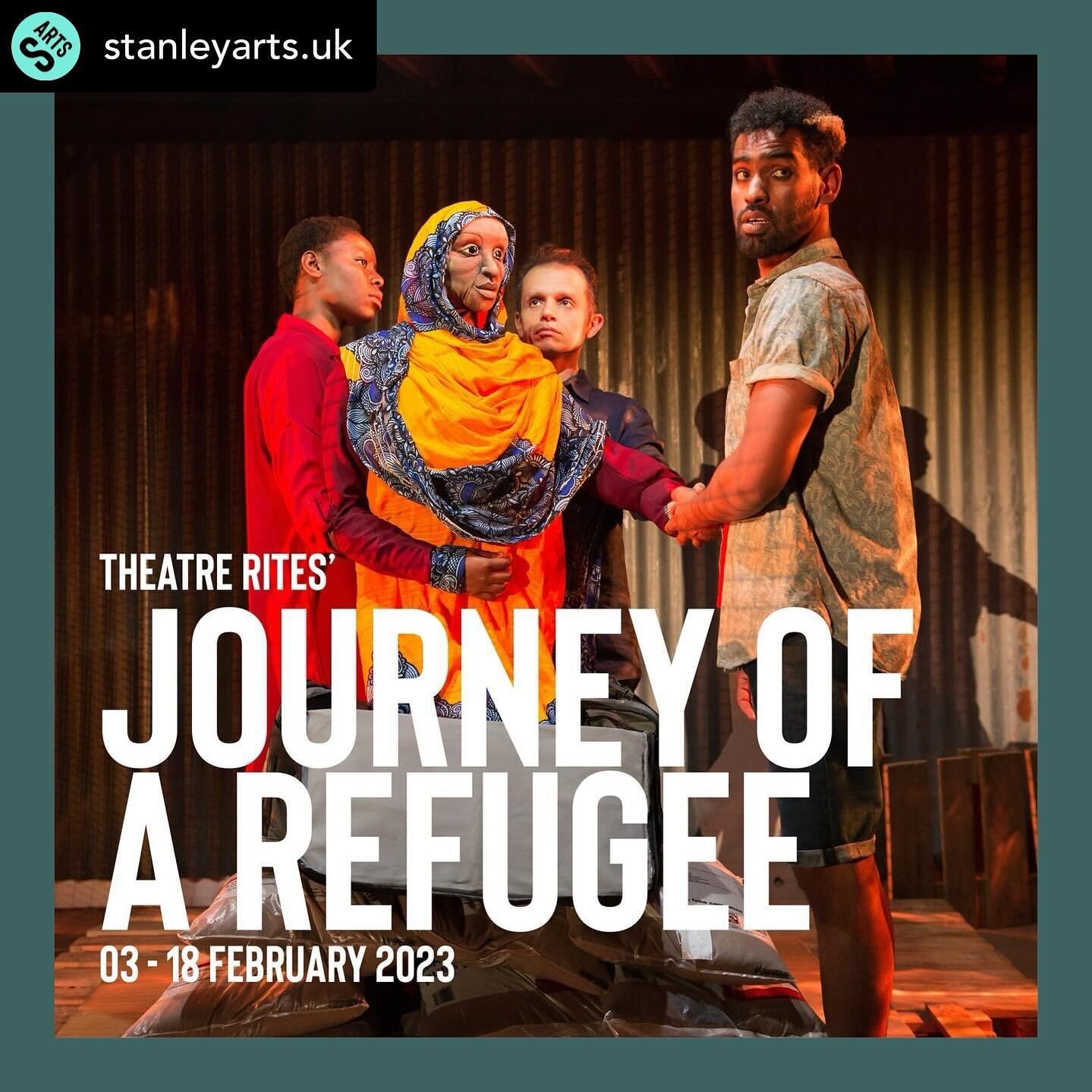 🚨🚨Opening Today🚨🚨

Journey of a Refugee opens tonight @stanleyarts.uk featuring the lights from @mark_doubleday 

Have a great run!

Director: @suebuckmaster 
Designer: @simon_daw 
Lighting Designer: @mark_doubleday 
Assistant Director &amp; Move