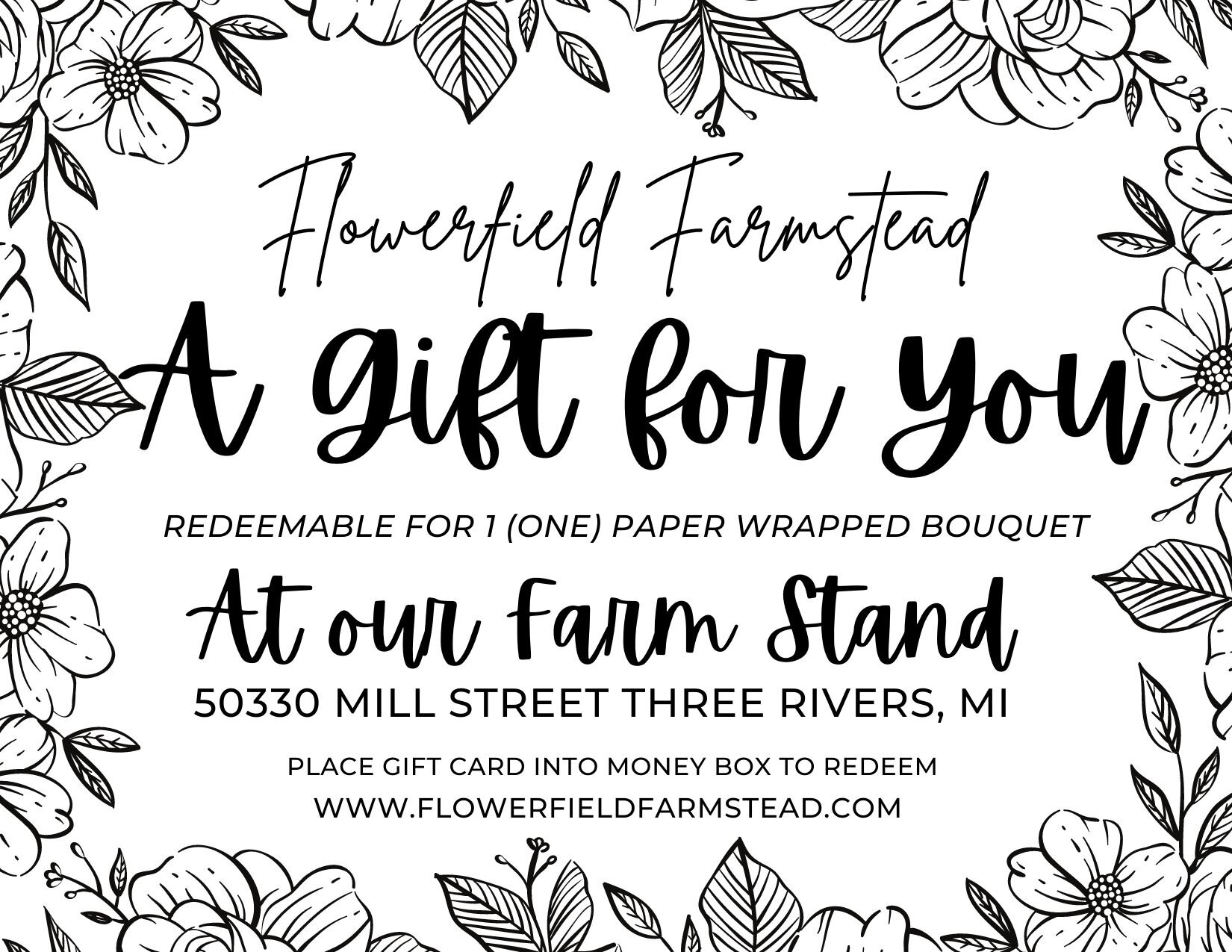Gift Card - Digital – Floret Flower Farm