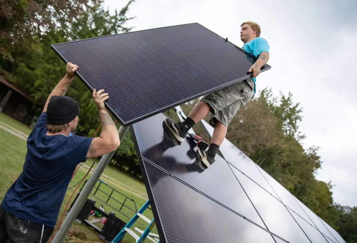 Small-scale solar farm in Hanover gives new life to Harris family land