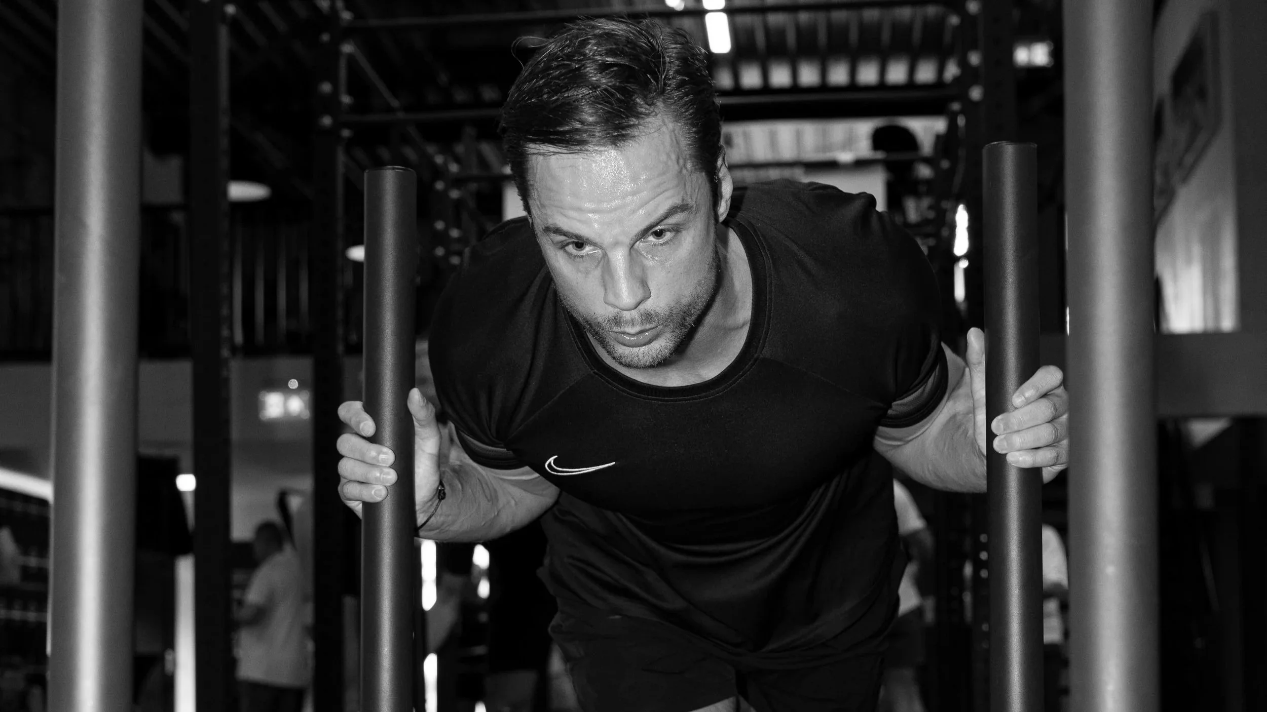 Hyrox training apeldoorn Daan slee duwen