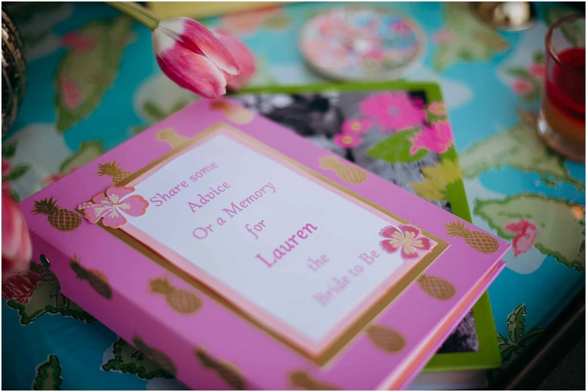 Lilly pulitzer Bridal shower signing book