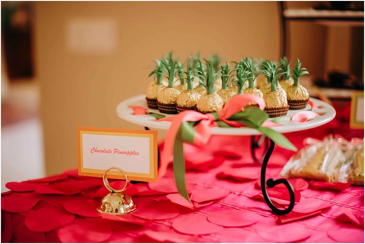 Lilly Pulitzer Pineapple Chocolate dessert