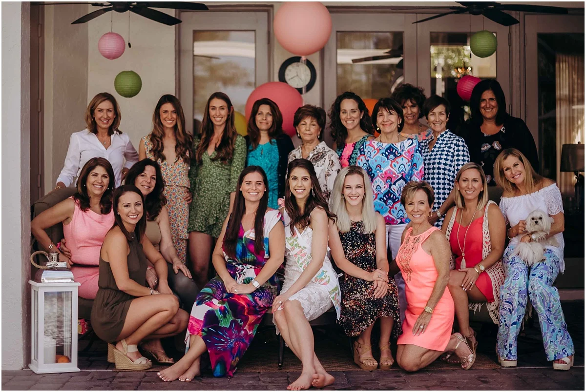 Lilly Pulitzer Bridal Shower Guests smiling