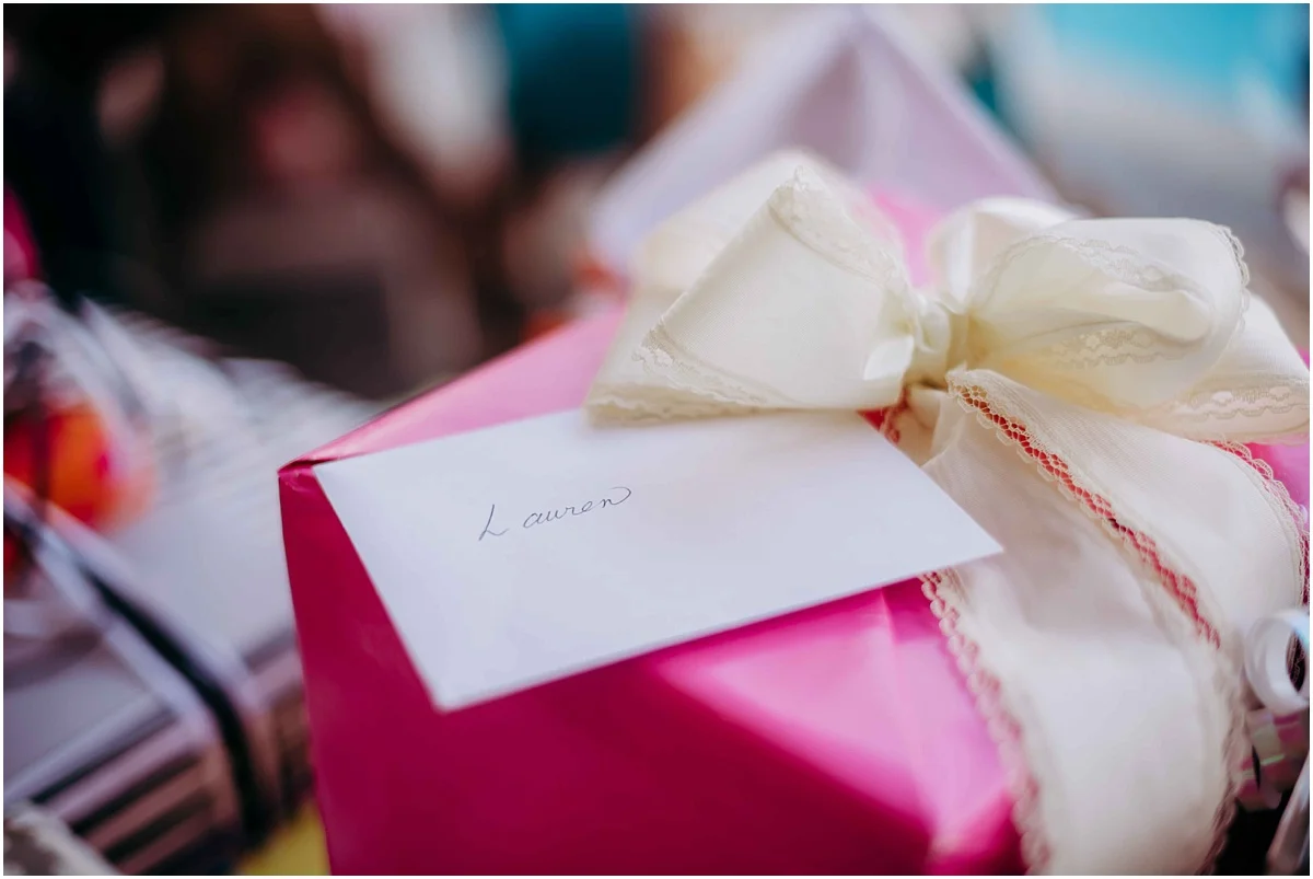 Bridal Shower pink gift