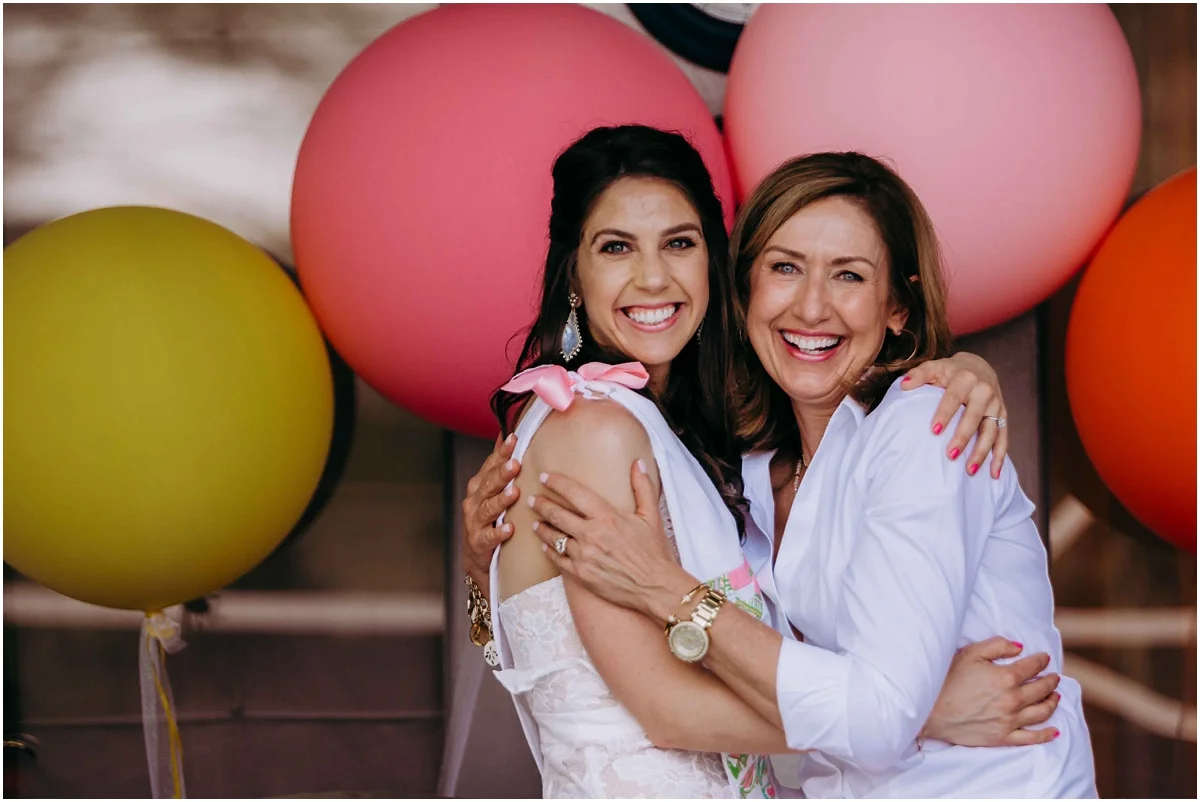 Lilly Pulitzer Bridal shower bride and host