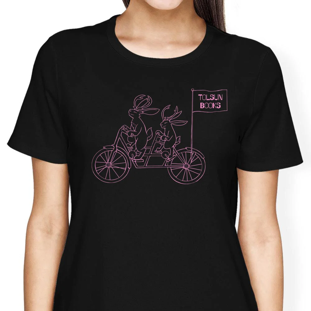 Tandem Jackalope T-Shirt Black with model.jpg