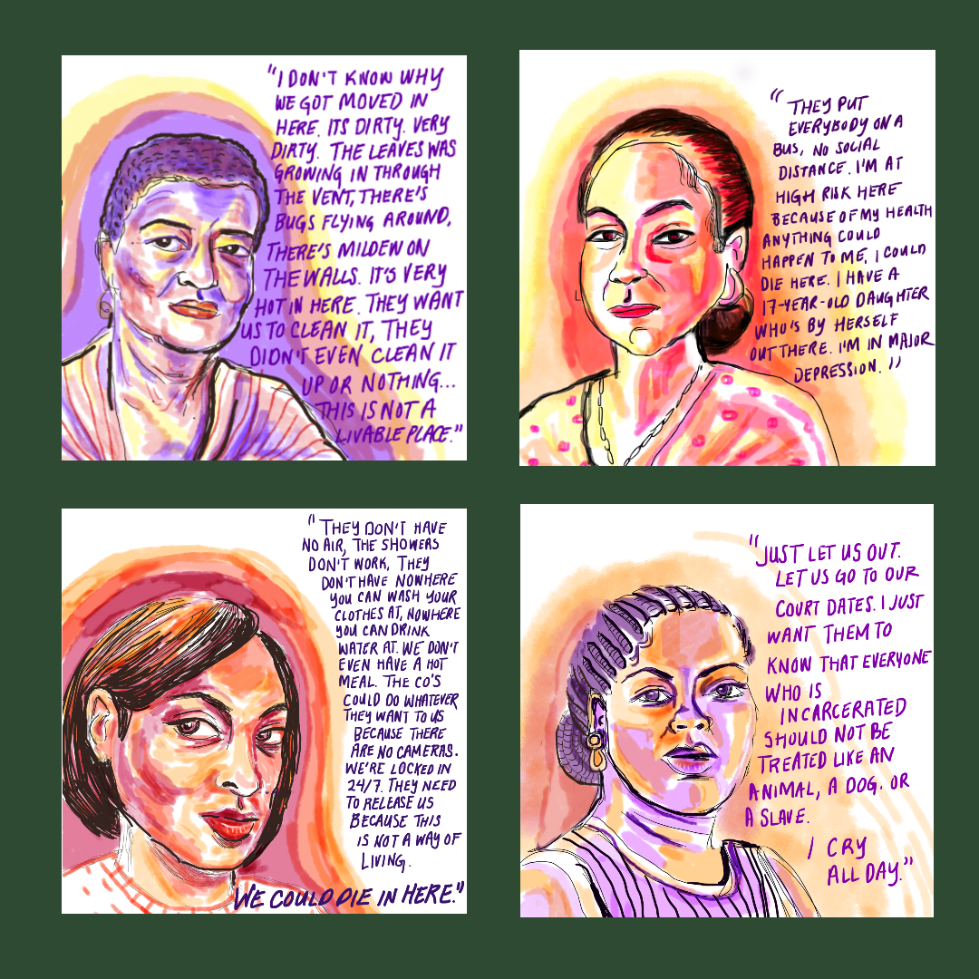  I created these social media graphics for a local advocacy organization to convey the horrific conditions in Philadelphia’s women’s jail facilities. 