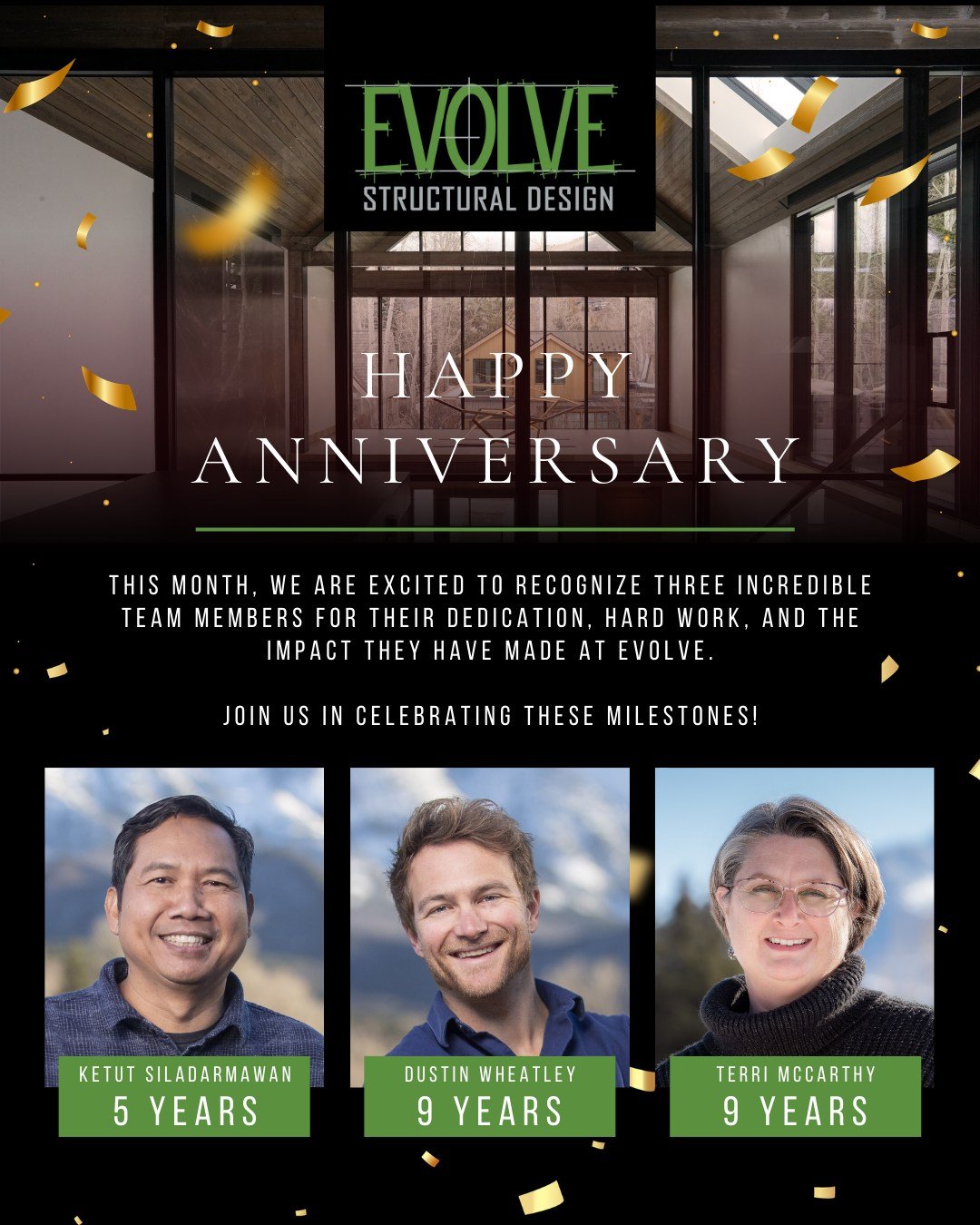 This month, we are excited to recognize three incredible team members for their dedication, hard work, and the impact they have made at Evolve!
