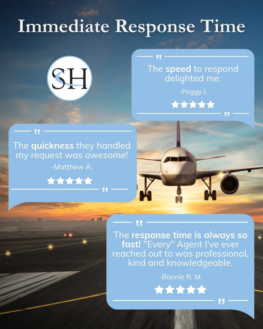 Safe Harbors Business Travel client-centered immediate response system is a key component of our end-to-end travel services.  As your on call corporate travel department, we are available every hour of every day of the year&mdash;24/7/365. 

Visit li
