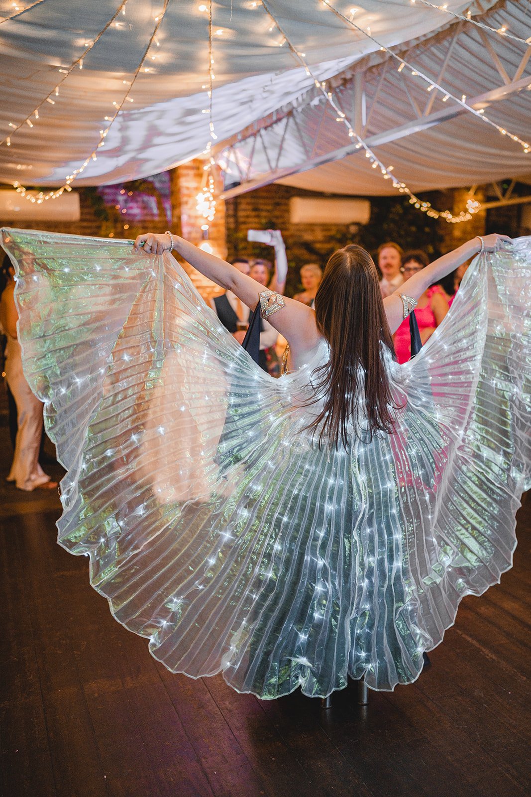 Evening wedding entertainment